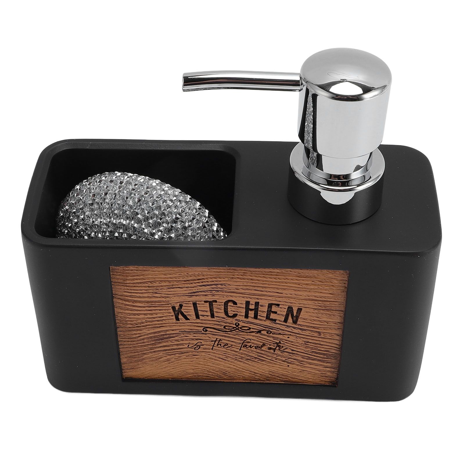 Dish Soap Dispenser Resin ABS Kitchen Liquid Soap Dispenser with Dish Brush view 4