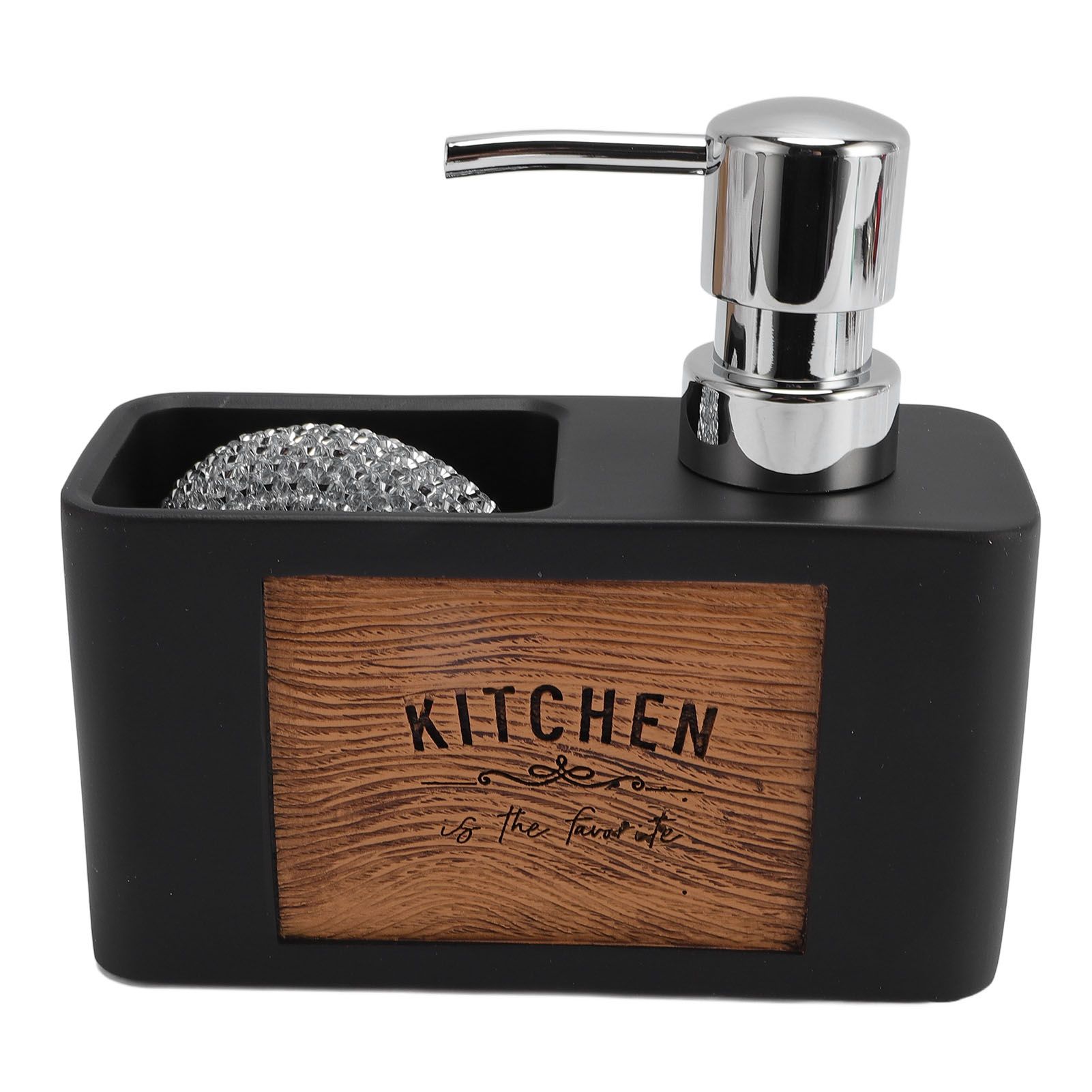 Dish Soap Dispenser Resin ABS Kitchen Liquid Soap Dispenser with Dish Brush view 6