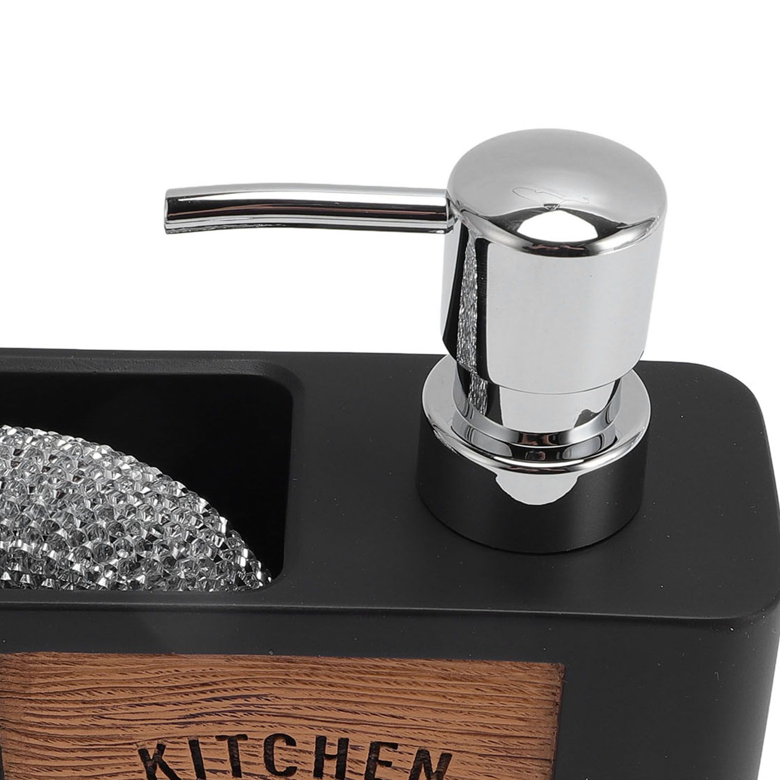 Dish Soap Dispenser Resin ABS Kitchen Liquid Soap Dispenser with Dish Brush view 7
