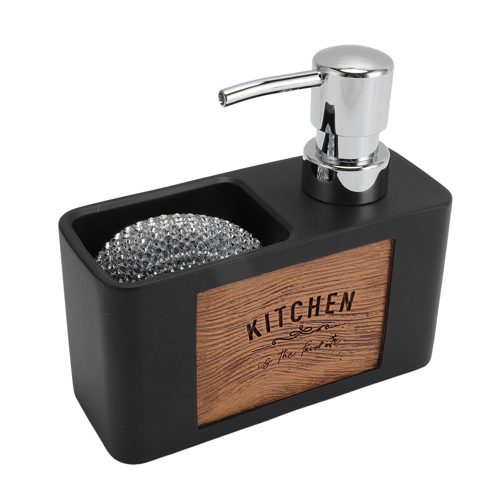 Dish Soap Dispenser Resin ABS Kitchen Liquid Soap Dispenser with Dish Brush view 11