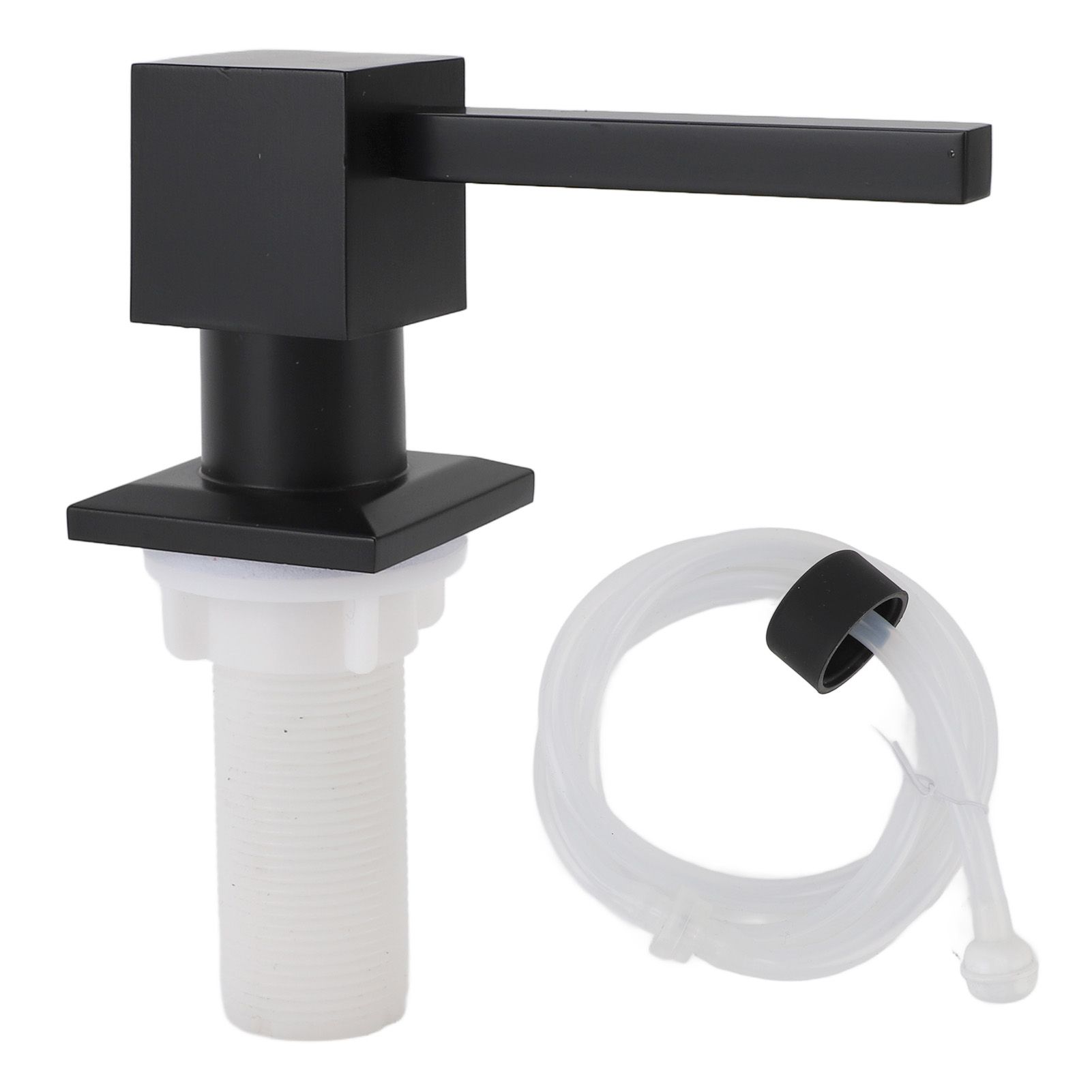 Soap Dispenser for Kitchen Sink Zinc Alloy Square Countertop Dish Soap view 3