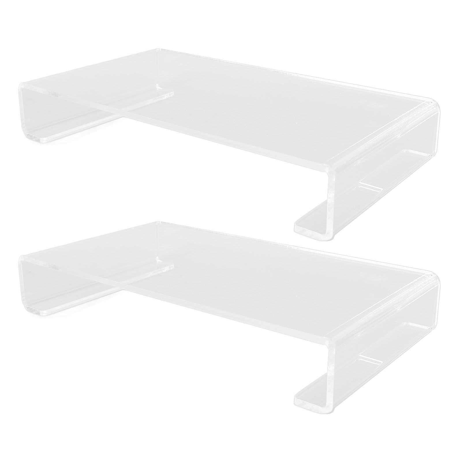2PCS Acrylic Stand Polished Edges Multipurpose Acrylic Display Riser for — image 1