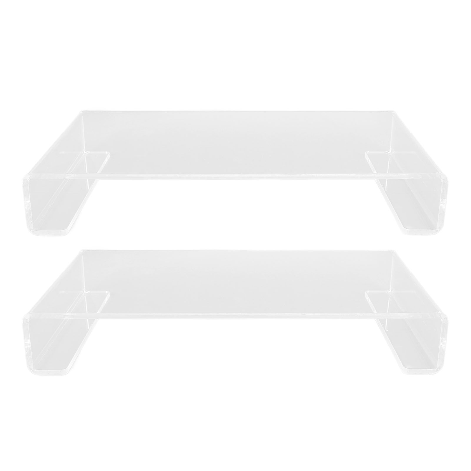 2PCS Acrylic Stand Polished Edges Multipurpose Acrylic Display Riser for view 3