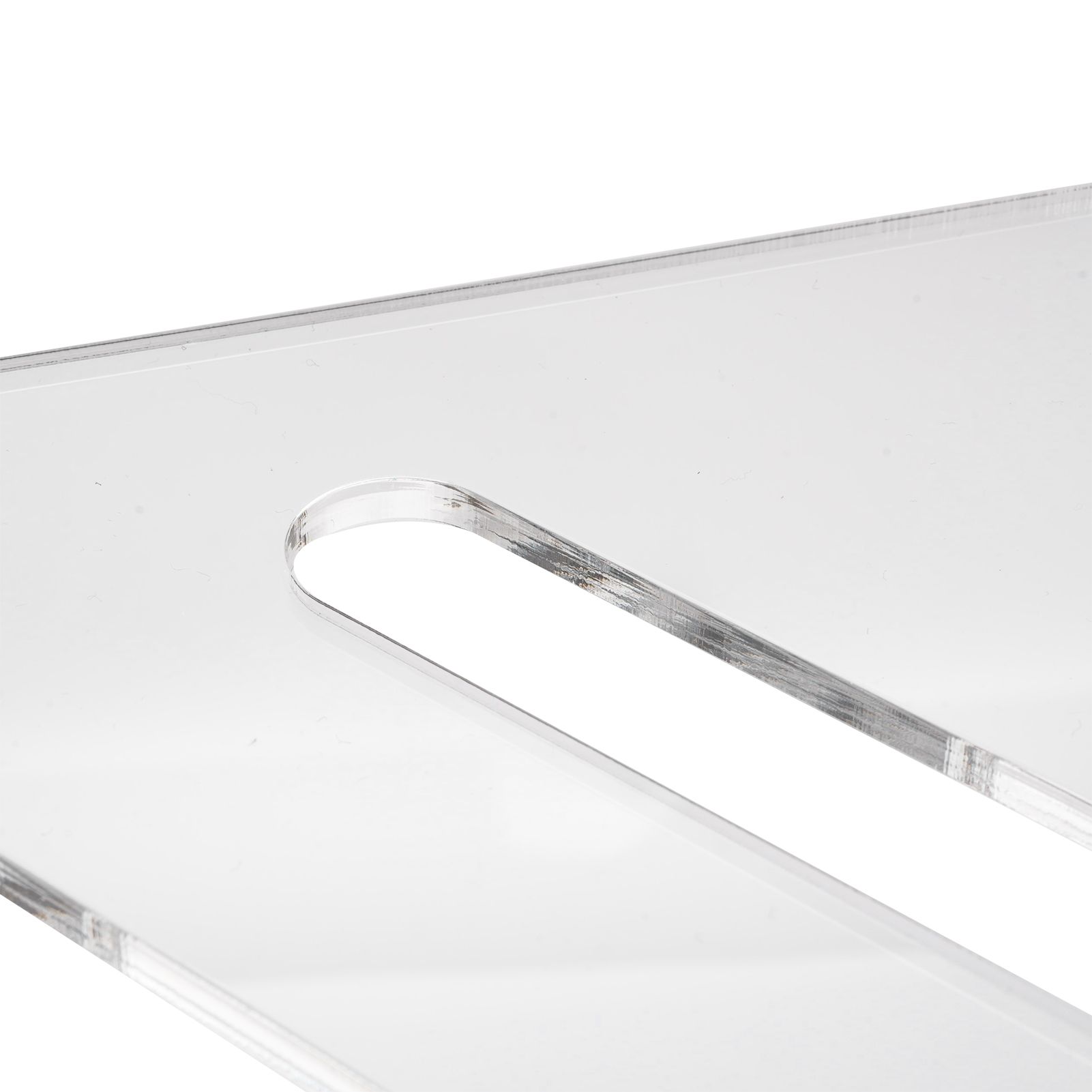 Acrylic Corner Shower Caddy 2 Tier Floor Standing Hollowed Corner Shelf view 5