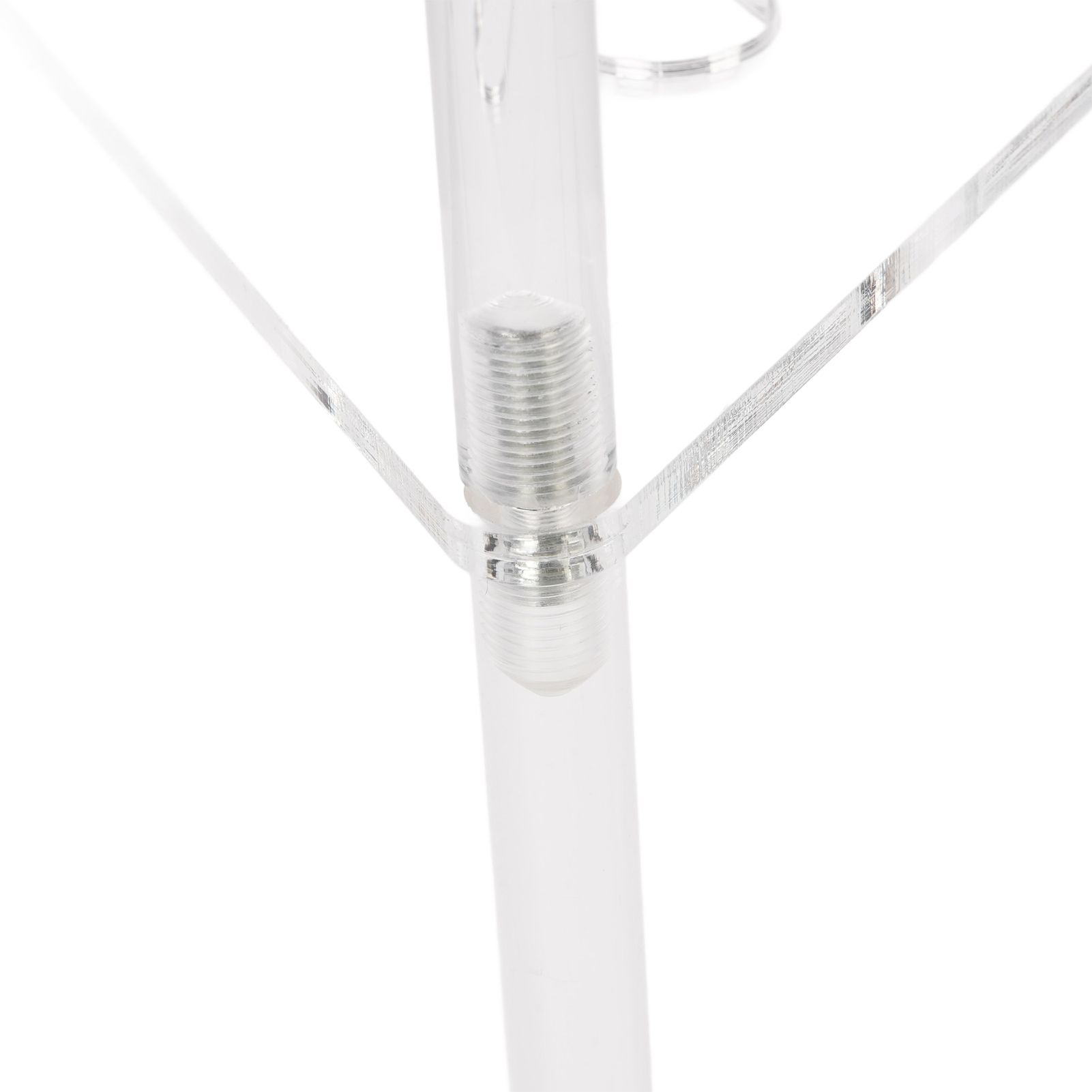 Acrylic Corner Shower Caddy 2 Tier Floor Standing Hollowed Corner Shelf view 9