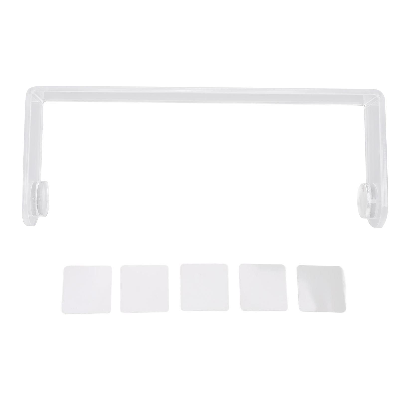 Acrylic Paper Towel Holder Under Cabinet Self Adhesive Paper Towel Rack view 3