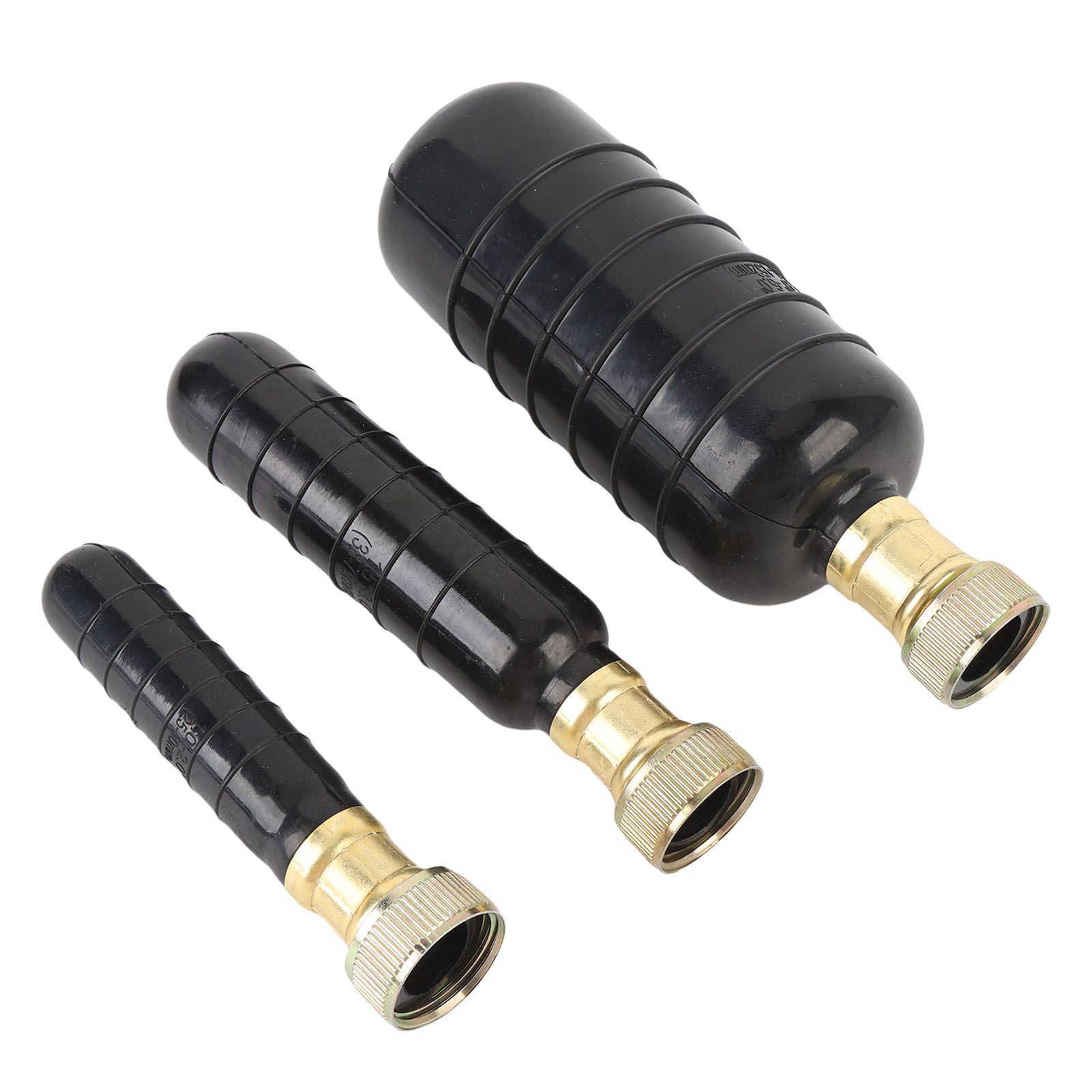 3PCS Drain Bladder Kit Rubber Drain Blockage Unclog Cleaning Bladders Fit for view 9