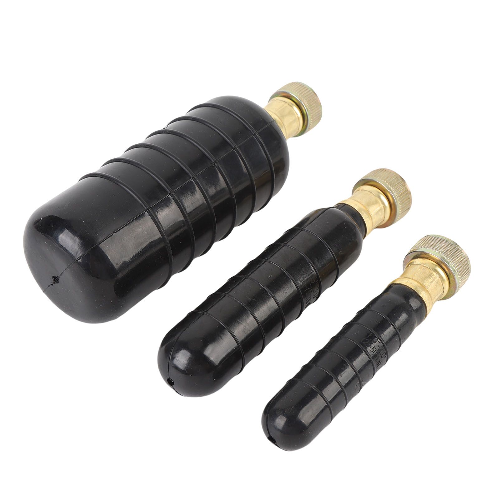 3PCS Drain Bladder Kit Rubber Drain Blockage Unclog Cleaning Bladders Fit for view 12