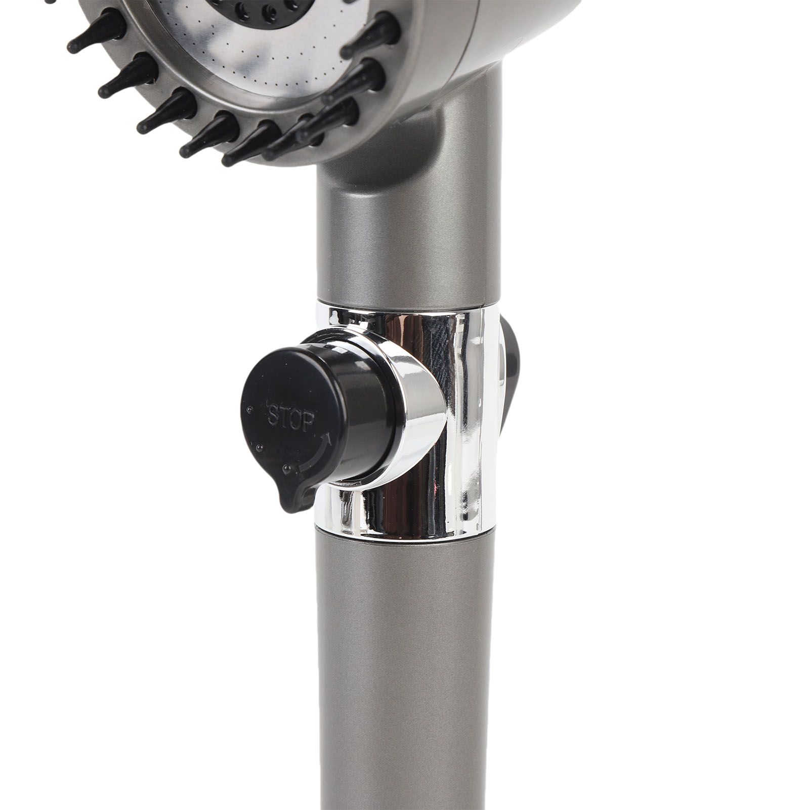 Pressure Boost Handheld Showerhead Cr Plated Plastic Multi Modes Flexible Hose view 7