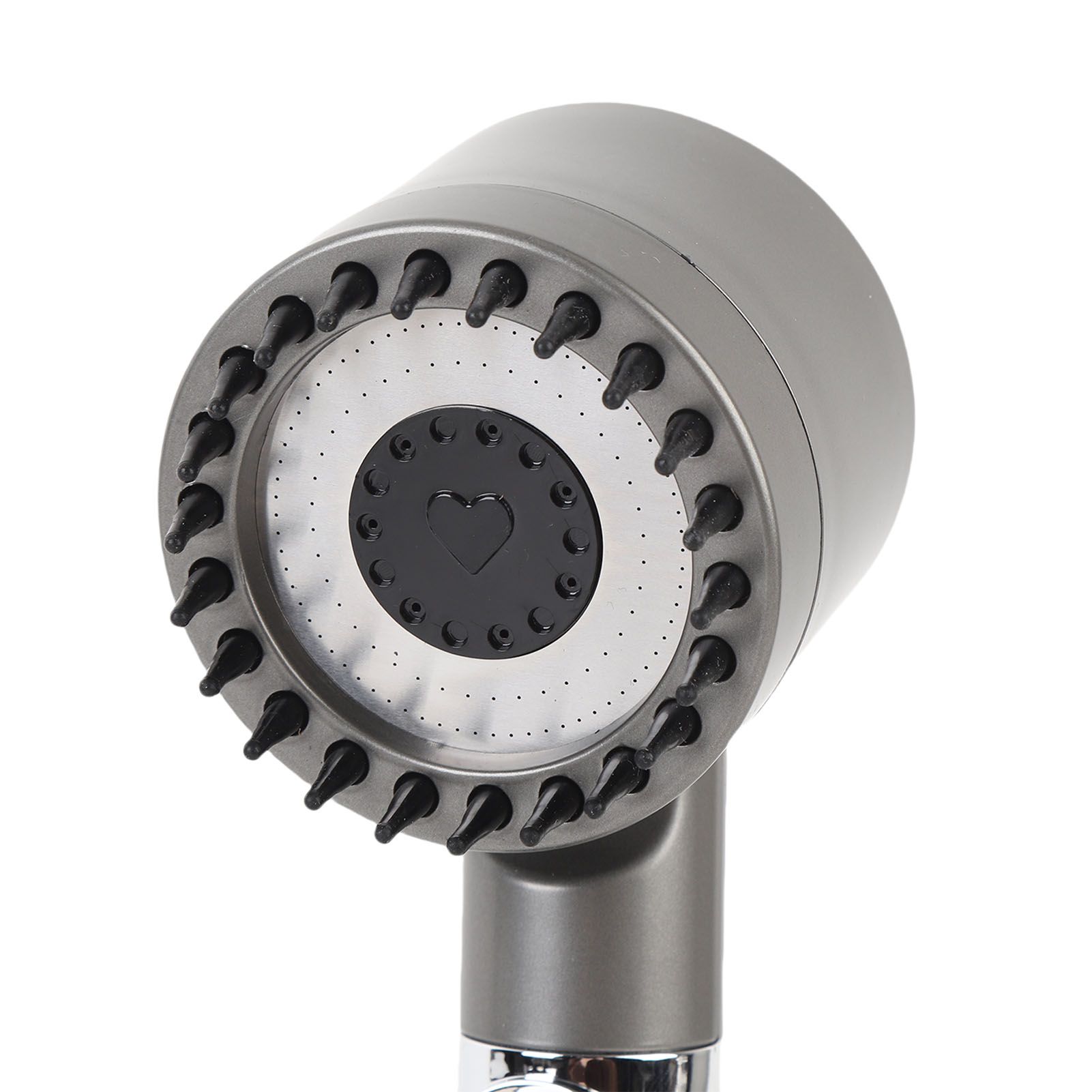 Pressure Boost Handheld Showerhead Cr Plated Plastic Multi Modes Flexible Hose view 9