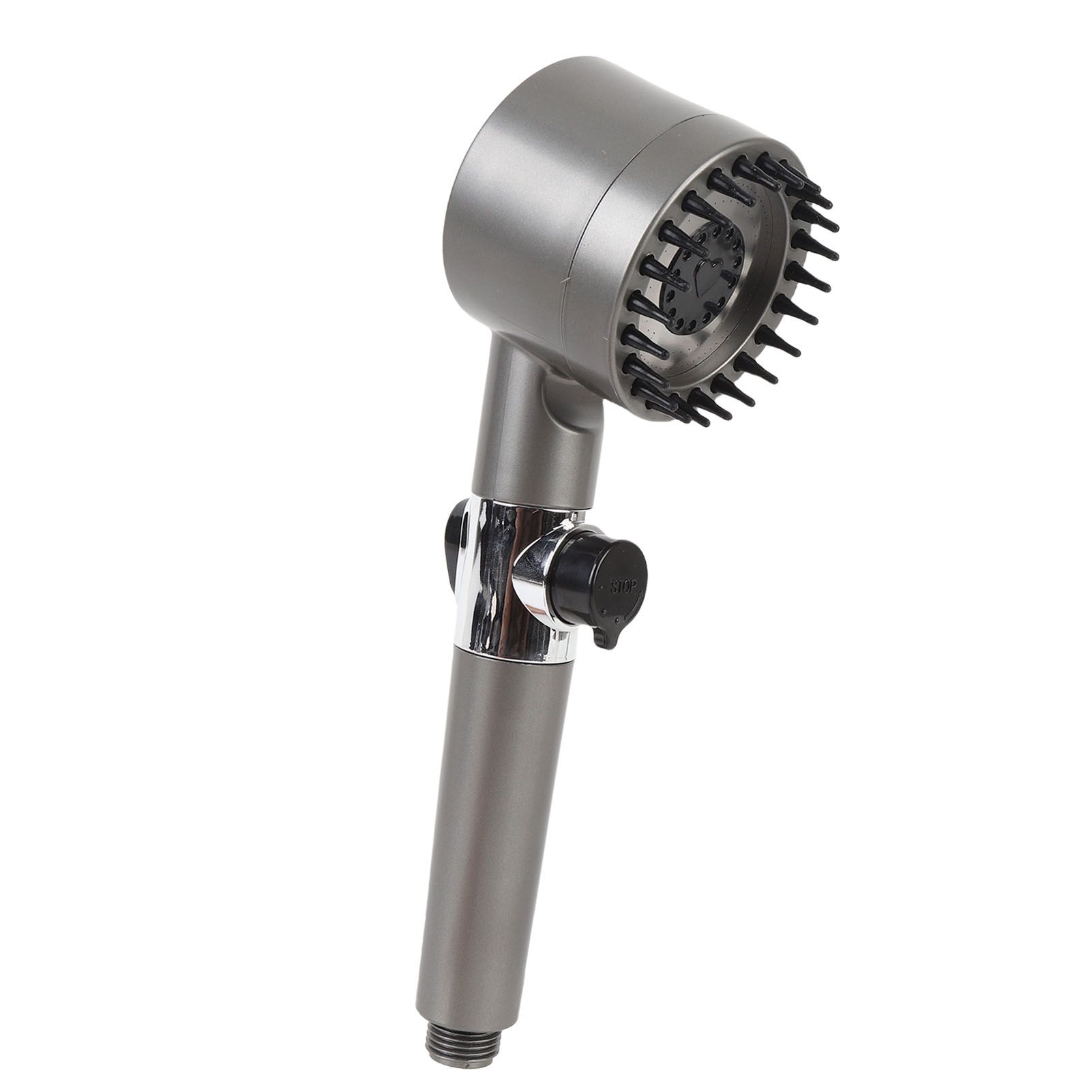 Pressure Boost Handheld Showerhead Cr Plated Plastic Multi Modes Flexible Hose view 10
