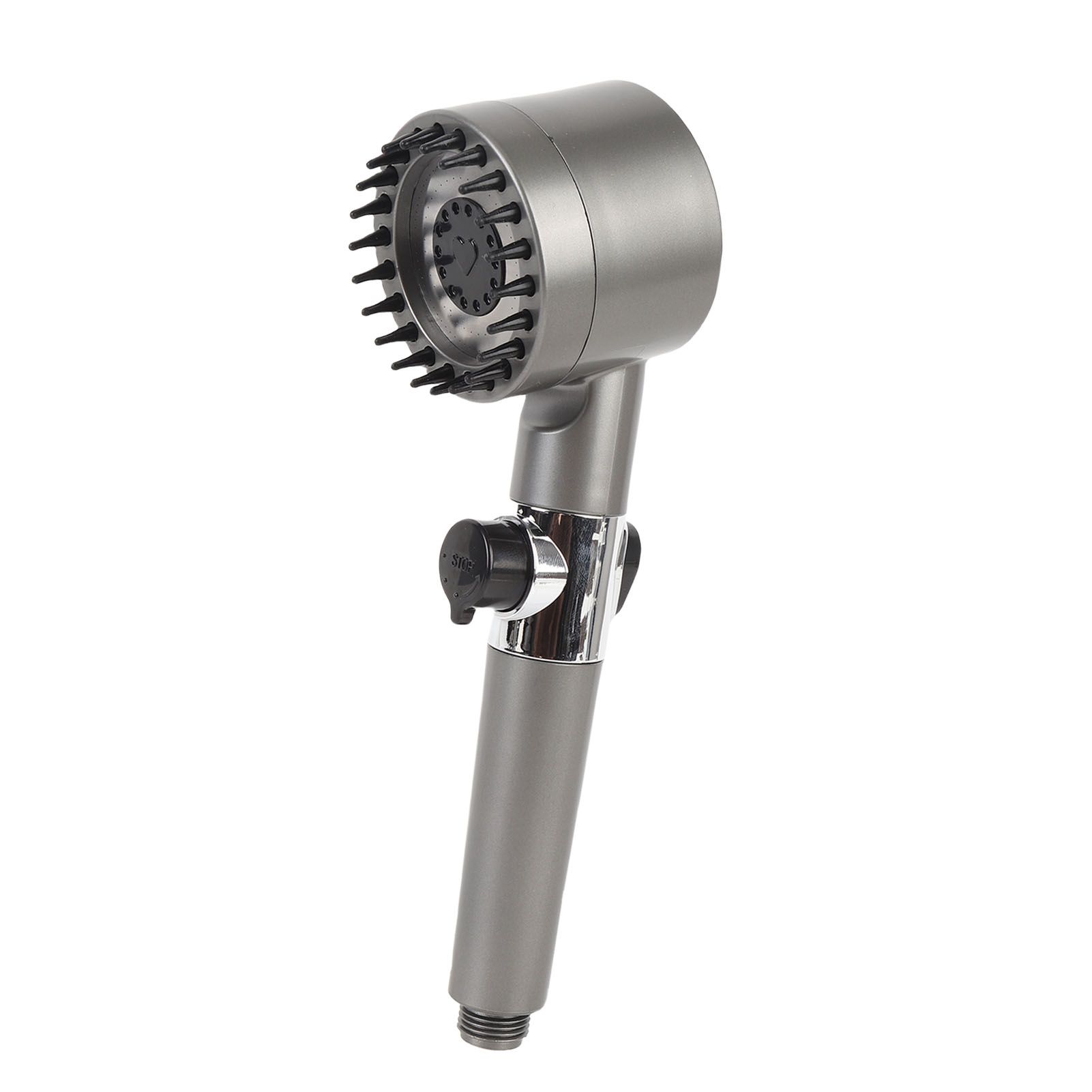 Pressure Boost Handheld Showerhead Cr Plated Plastic Multi Modes Flexible Hose view 12