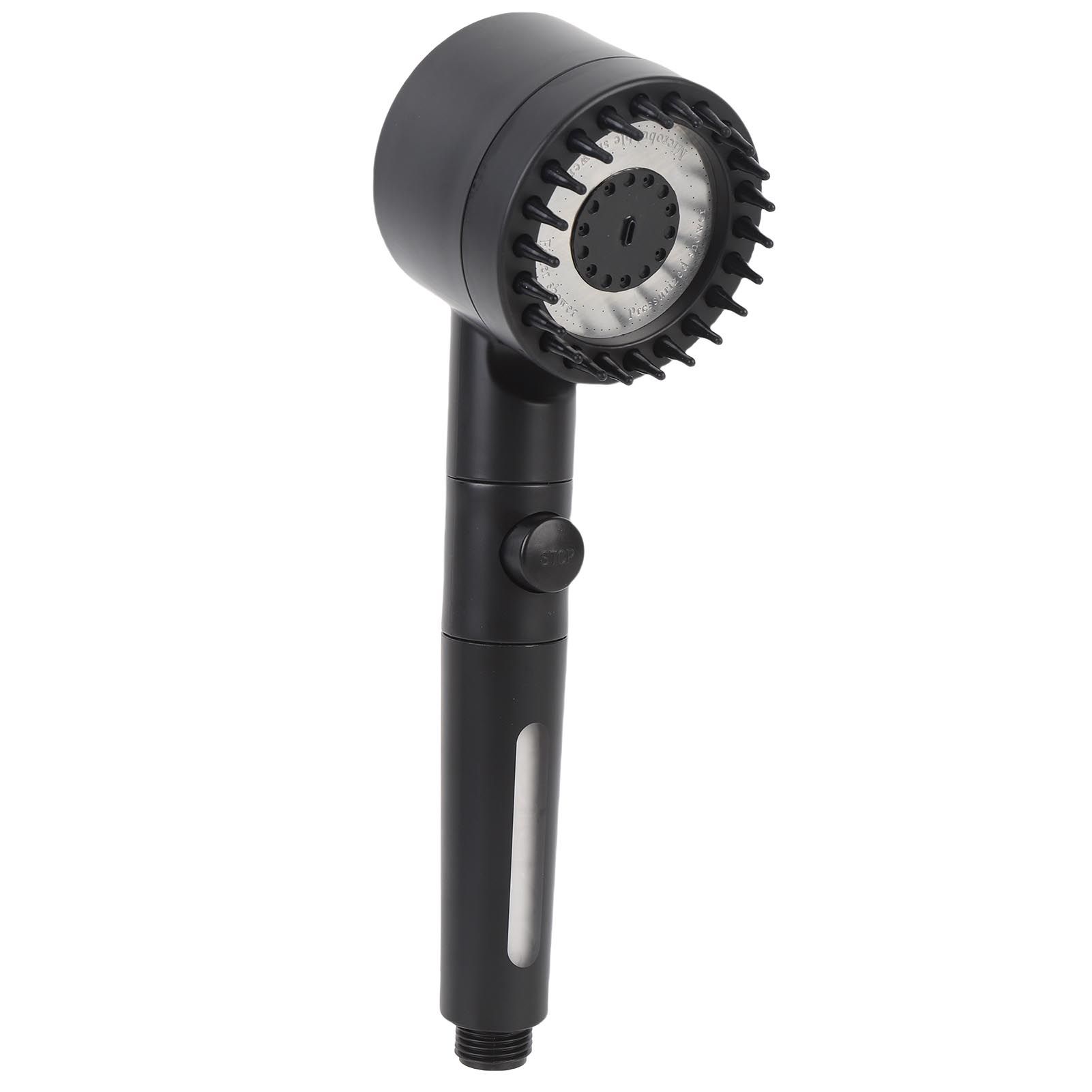 Handheld Filtered Shower Sprayer Adjustable Spray Modes Plastic Chrome Plated