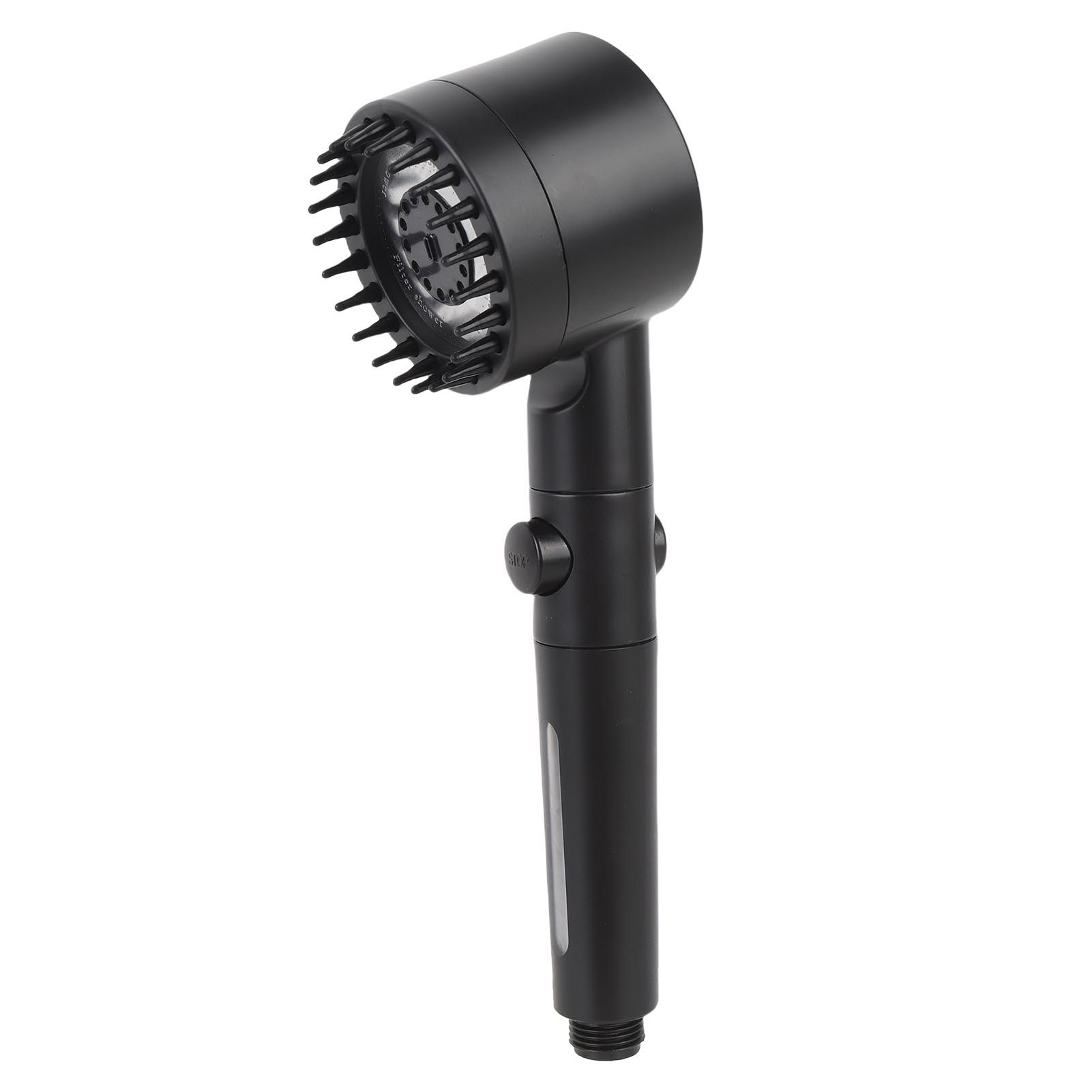 Handheld Filtered Shower Sprayer Adjustable Spray Modes Plastic Chrome Plated view 6
