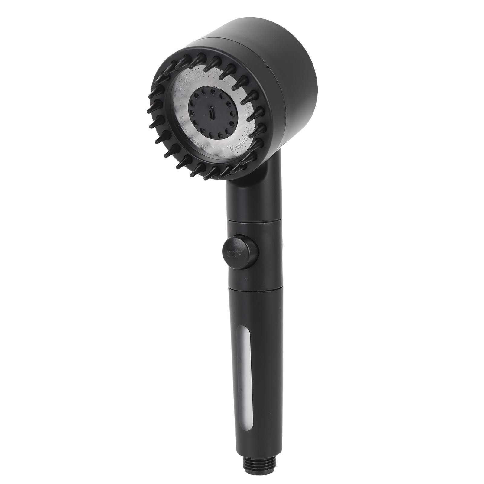 Handheld Filtered Shower Sprayer Adjustable Spray Modes Plastic Chrome Plated view 10
