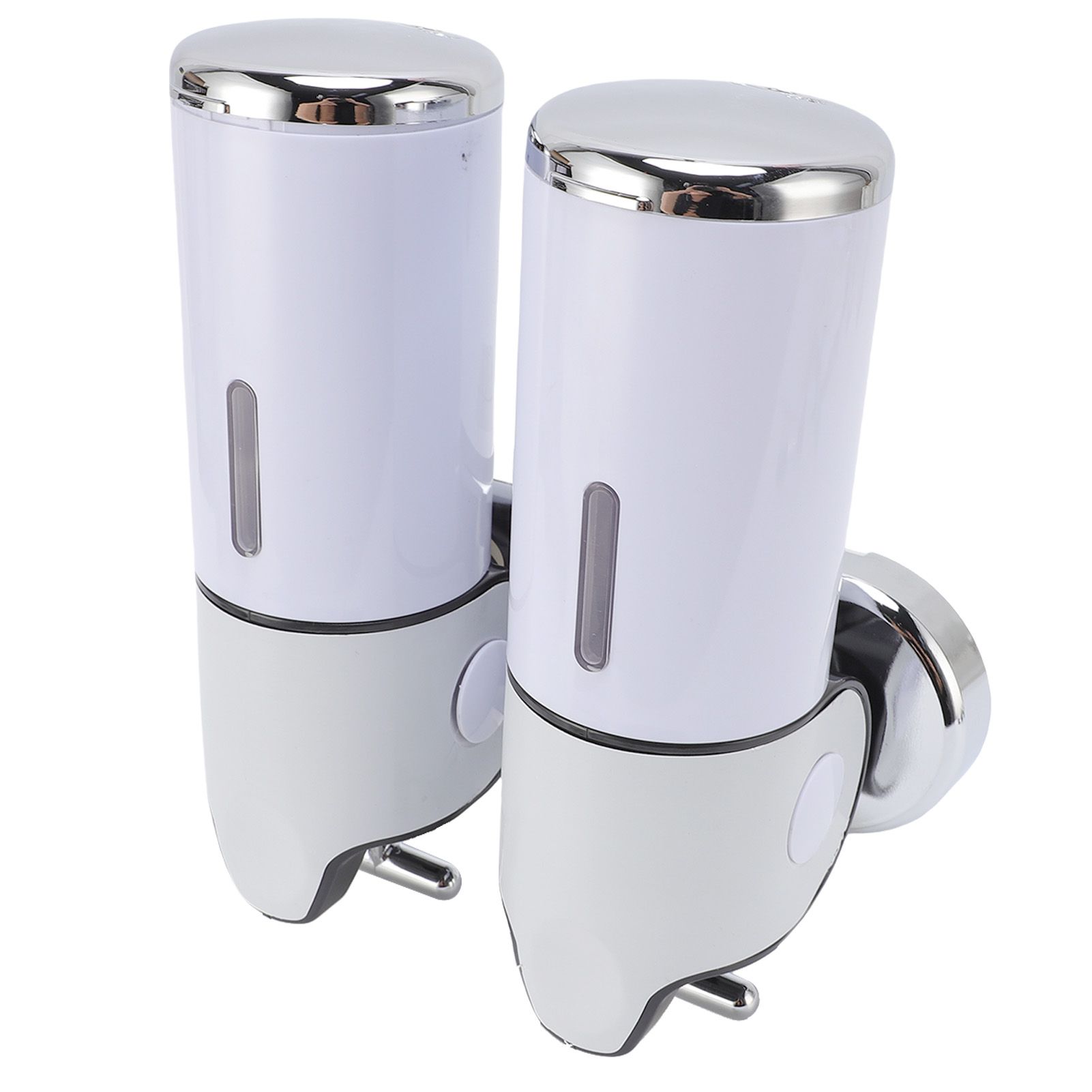 Wall Mount Soap Dispenser Double Cylinder 1000ml Manual Wall Mounted Bathroom