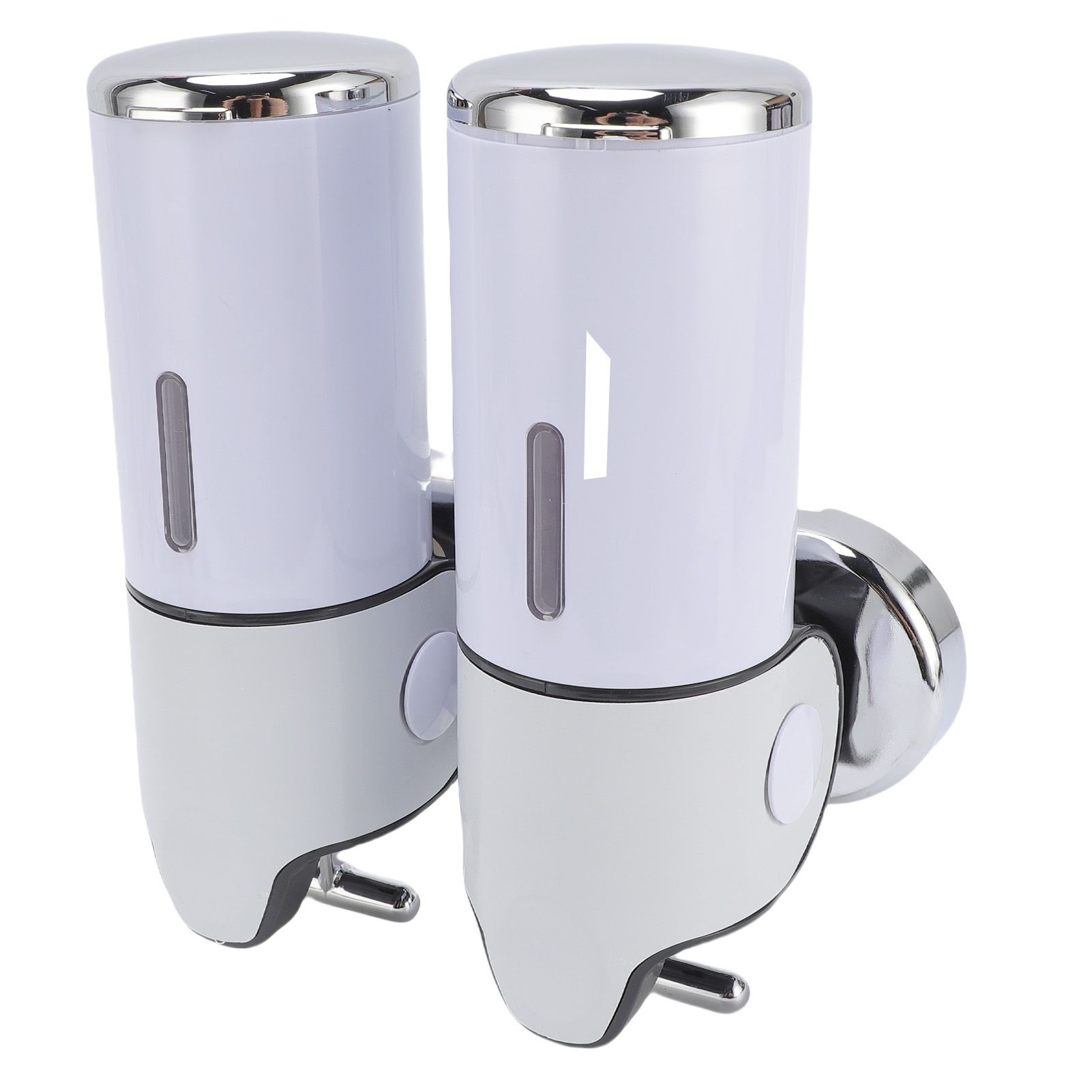 Wall Mount Soap Dispenser Double Cylinder 1000ml Manual Wall Mounted Bathroom view 4