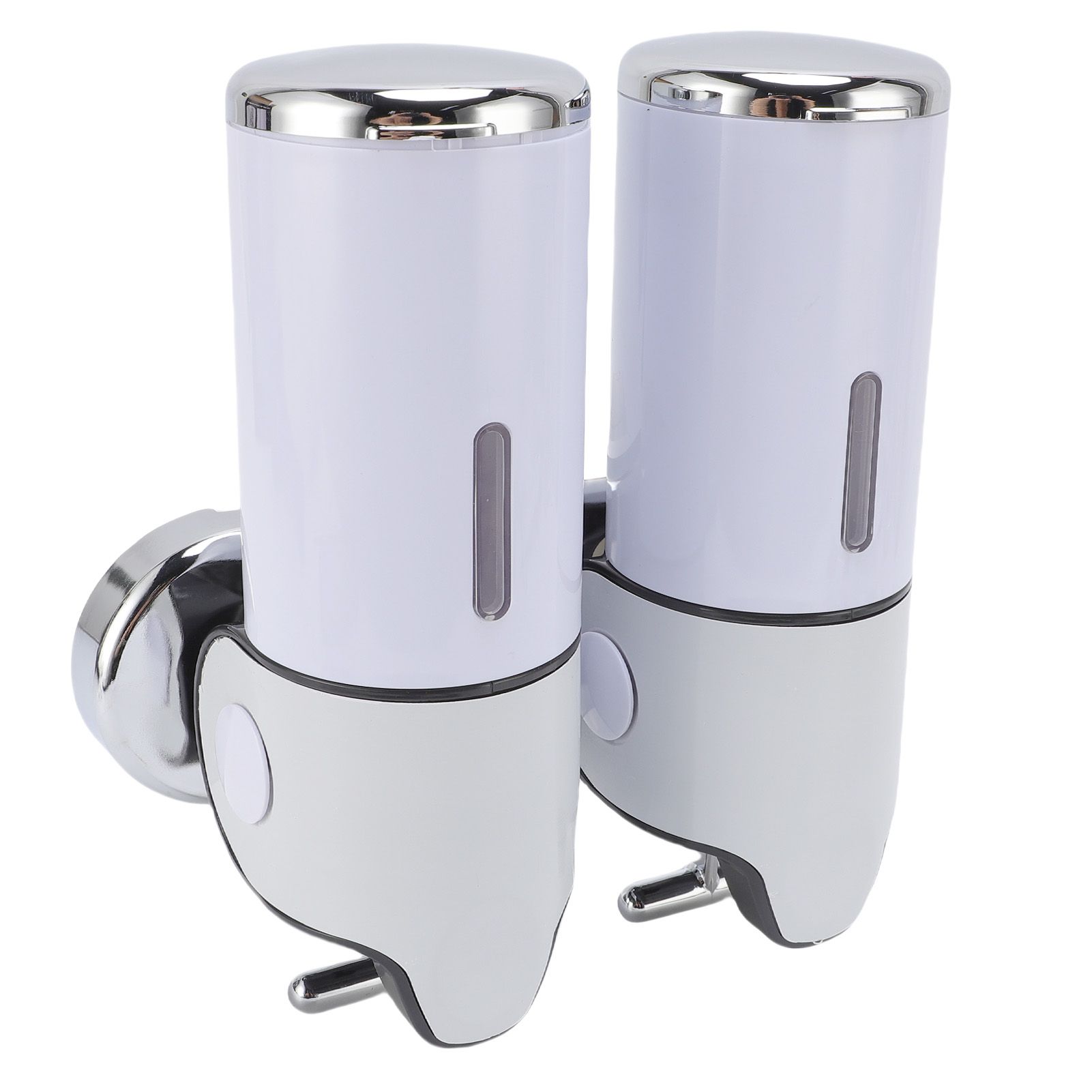 Wall Mount Soap Dispenser Double Cylinder 1000ml Manual Wall Mounted Bathroom view 8