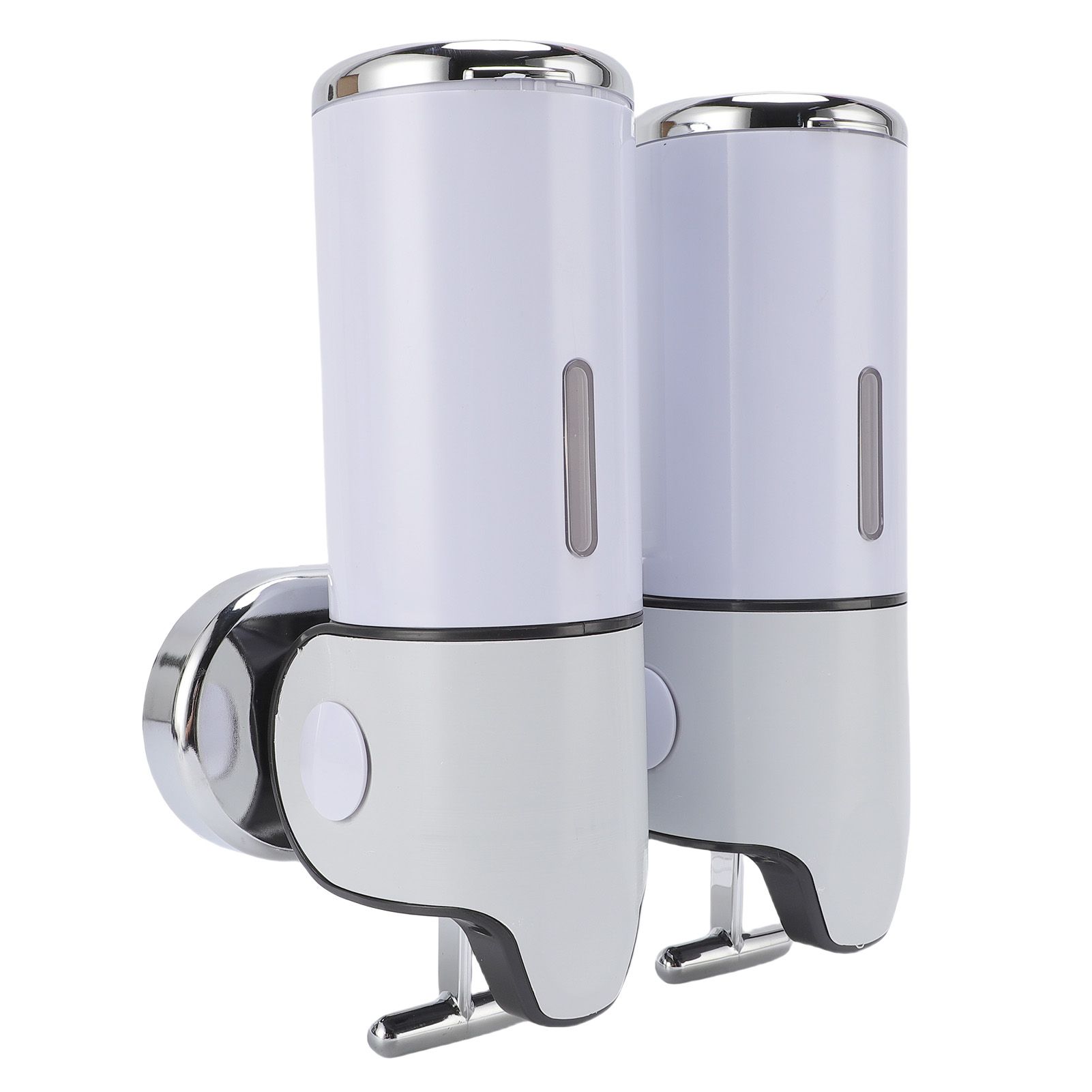Wall Mount Soap Dispenser Double Cylinder 1000ml Manual Wall Mounted Bathroom view 9