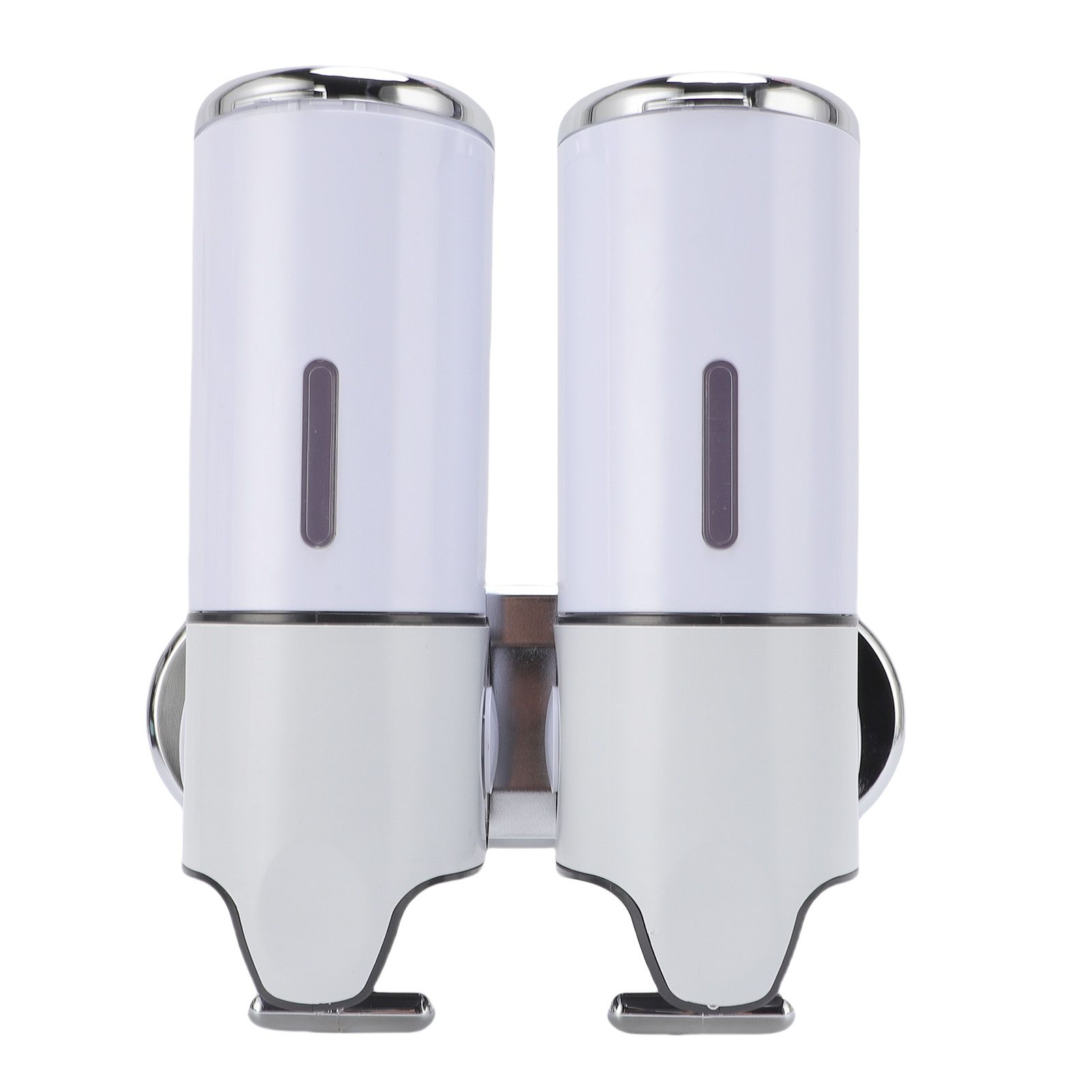Wall Mount Soap Dispenser Double Cylinder 1000ml Manual Wall Mounted Bathroom view 11