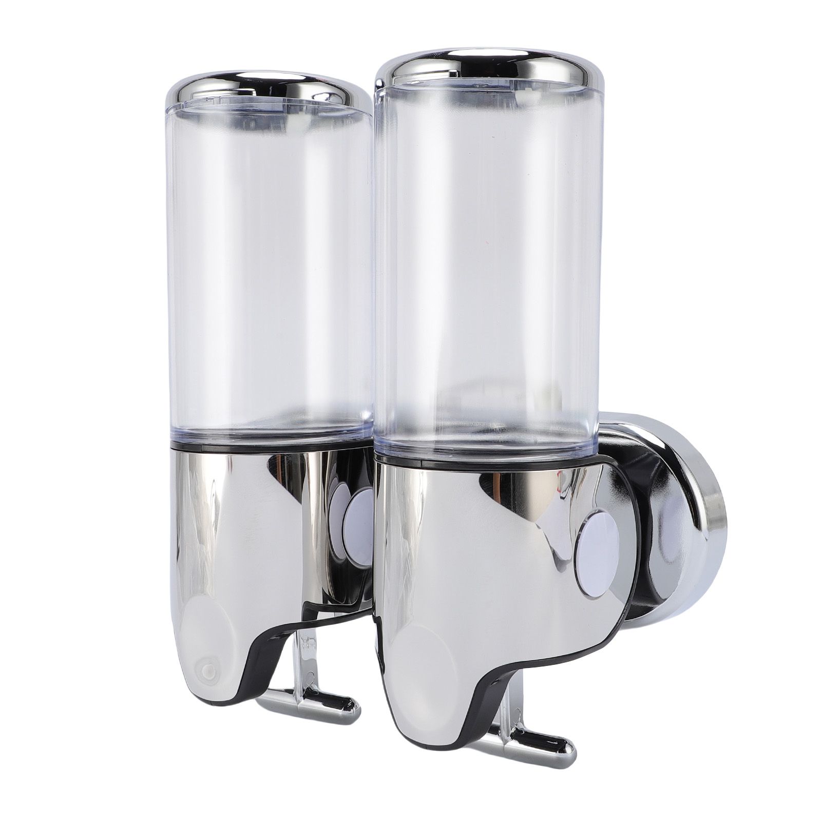 Wall Mount Soap Dispenser Double Cylinder 1000ml Manual Wall Mounted Bathroom