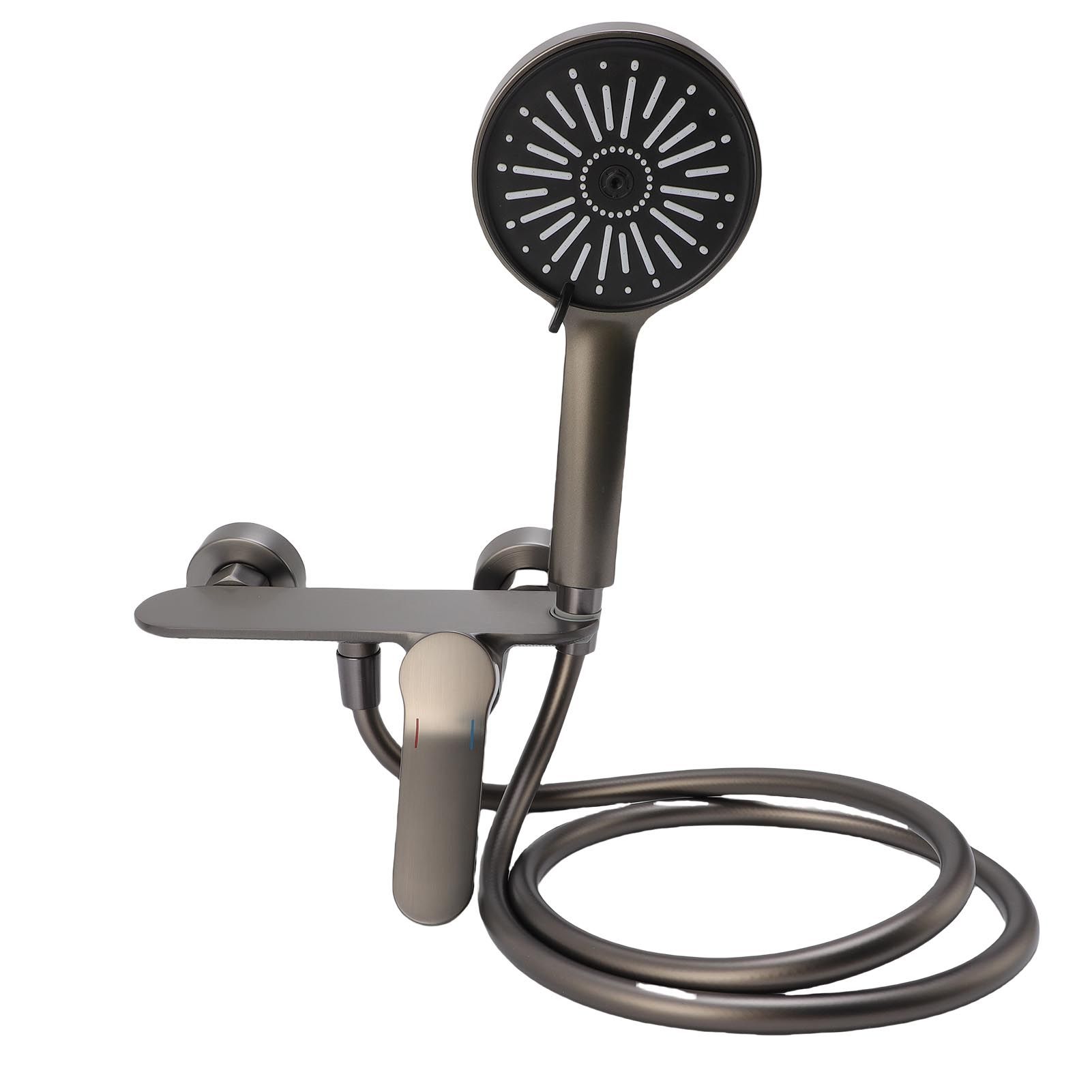 Handheld Shower Head Set Copper High Pressure 4 Modes Wall Mounted Single view 10