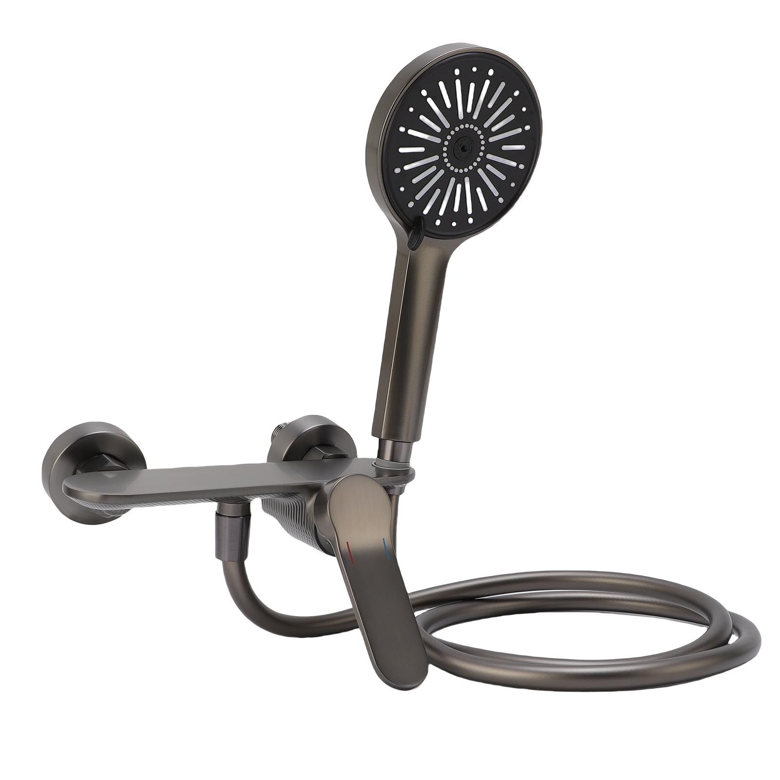 Handheld Shower Head Set Copper High Pressure 4 Modes Wall Mounted Single view 11