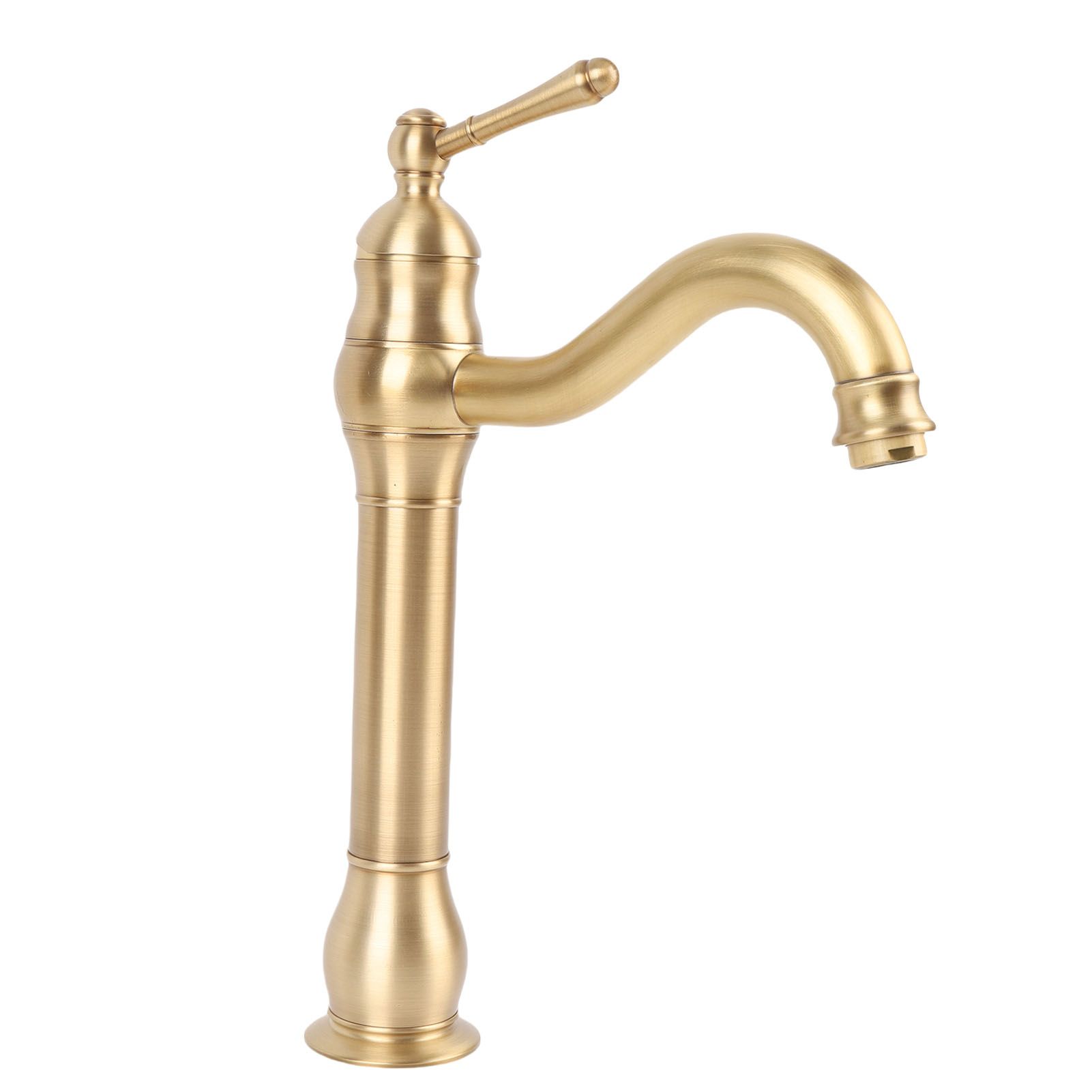 Single Handle Single Hole Vessel Sink Faucet Swivel Bathroom Faucet Hot and view 6