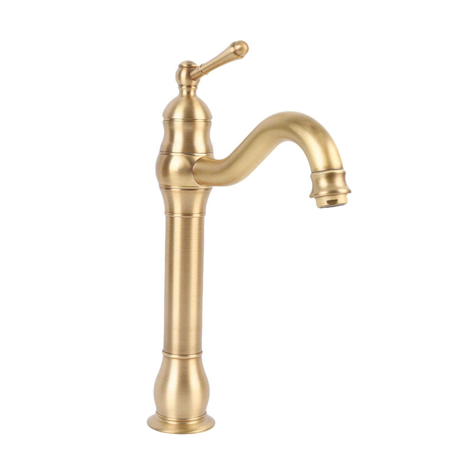 Single Handle Single Hole Vessel Sink Faucet Swivel Bathroom Faucet Hot and view 8