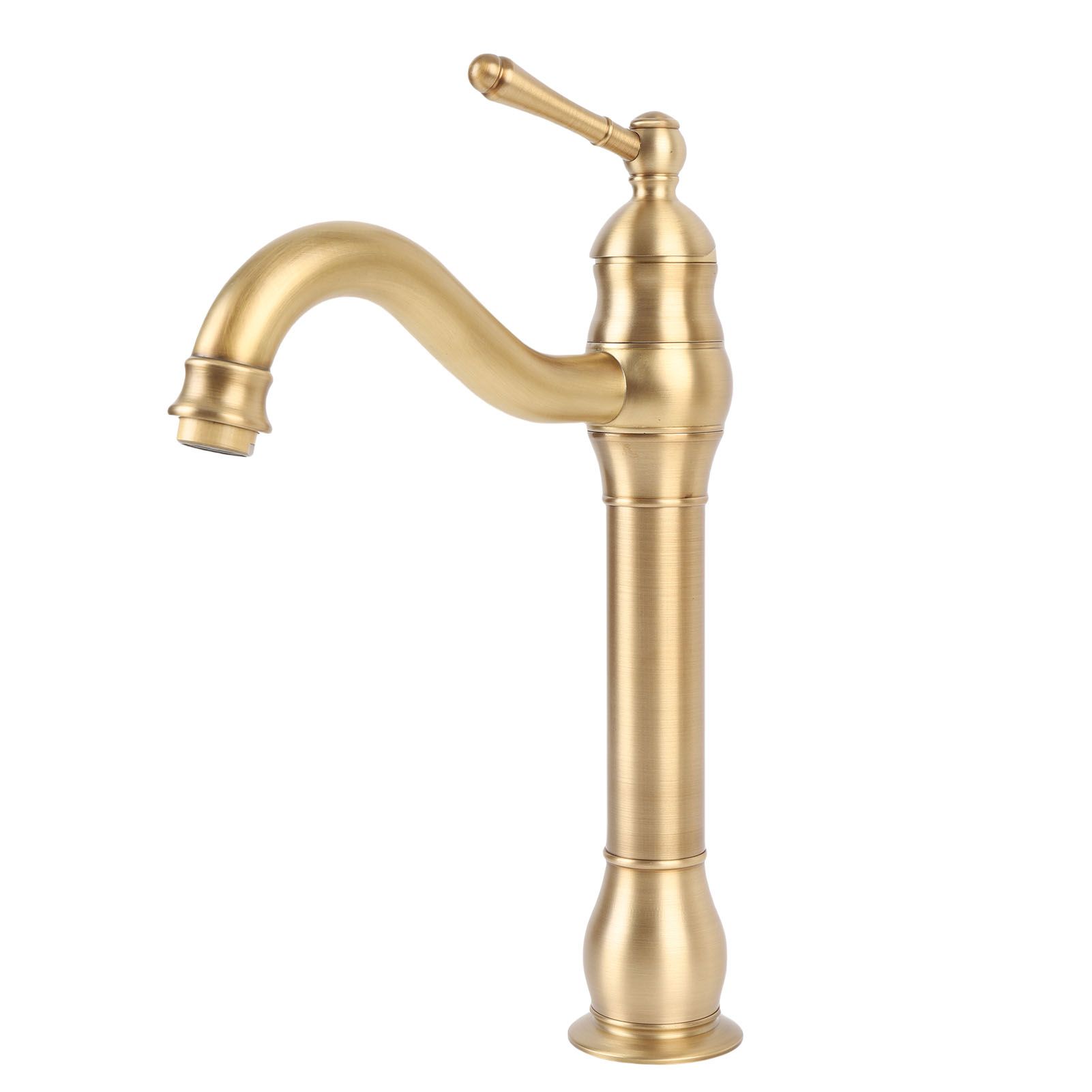 Single Handle Single Hole Vessel Sink Faucet Swivel Bathroom Faucet Hot and view 9
