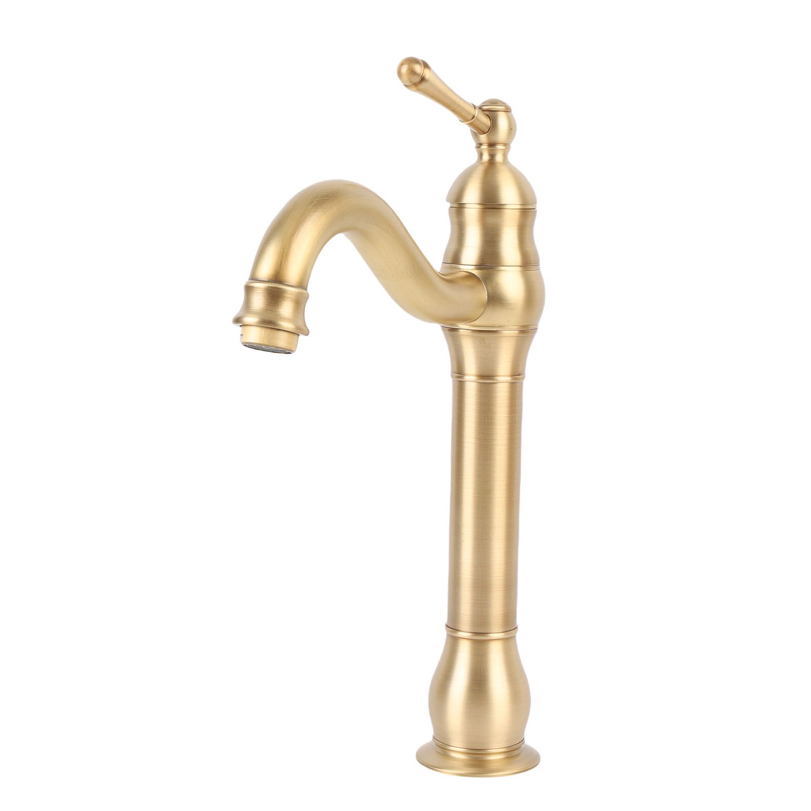 Single Handle Single Hole Vessel Sink Faucet Swivel Bathroom Faucet Hot and view 10