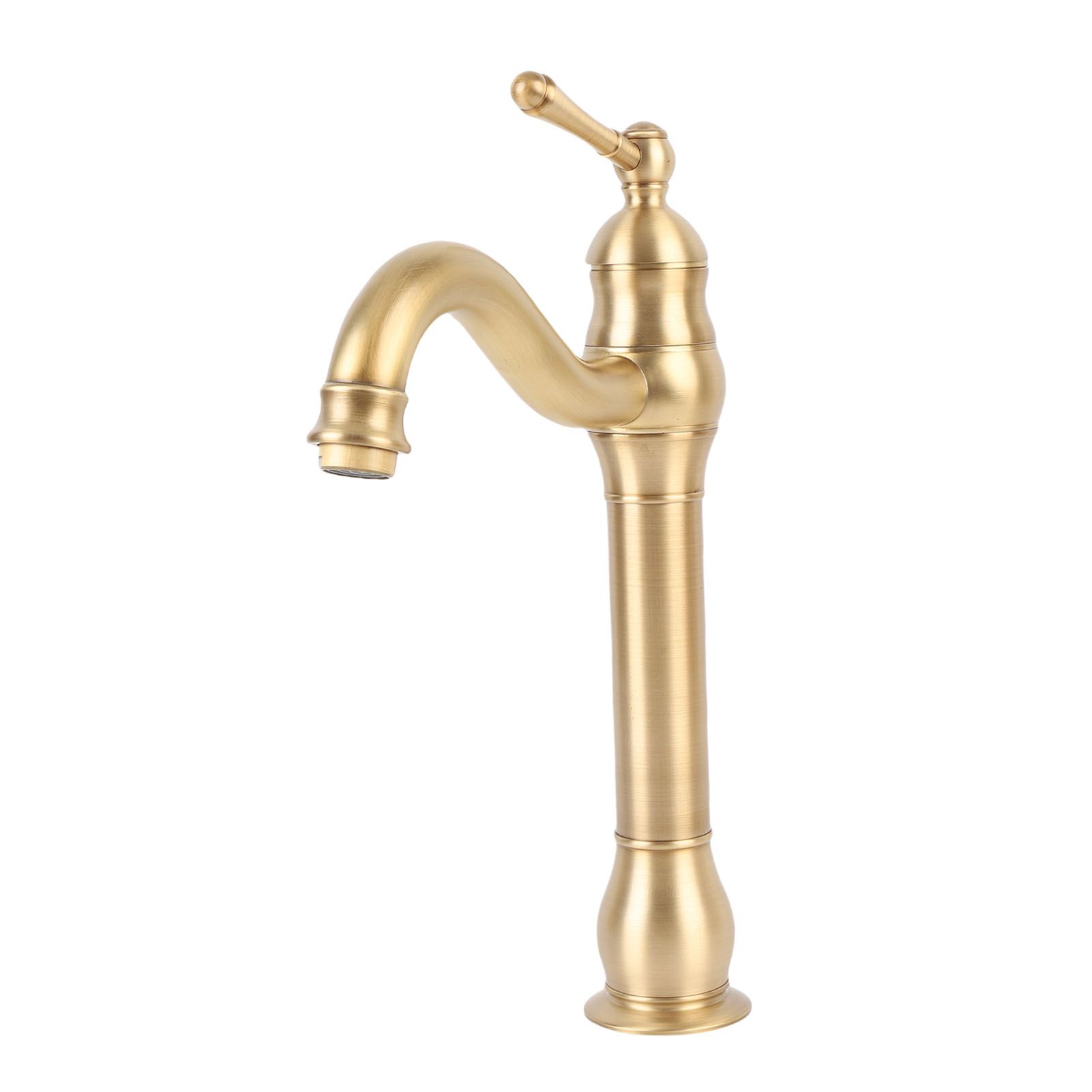 Single Handle Single Hole Vessel Sink Faucet Swivel Bathroom Faucet Hot and view 11