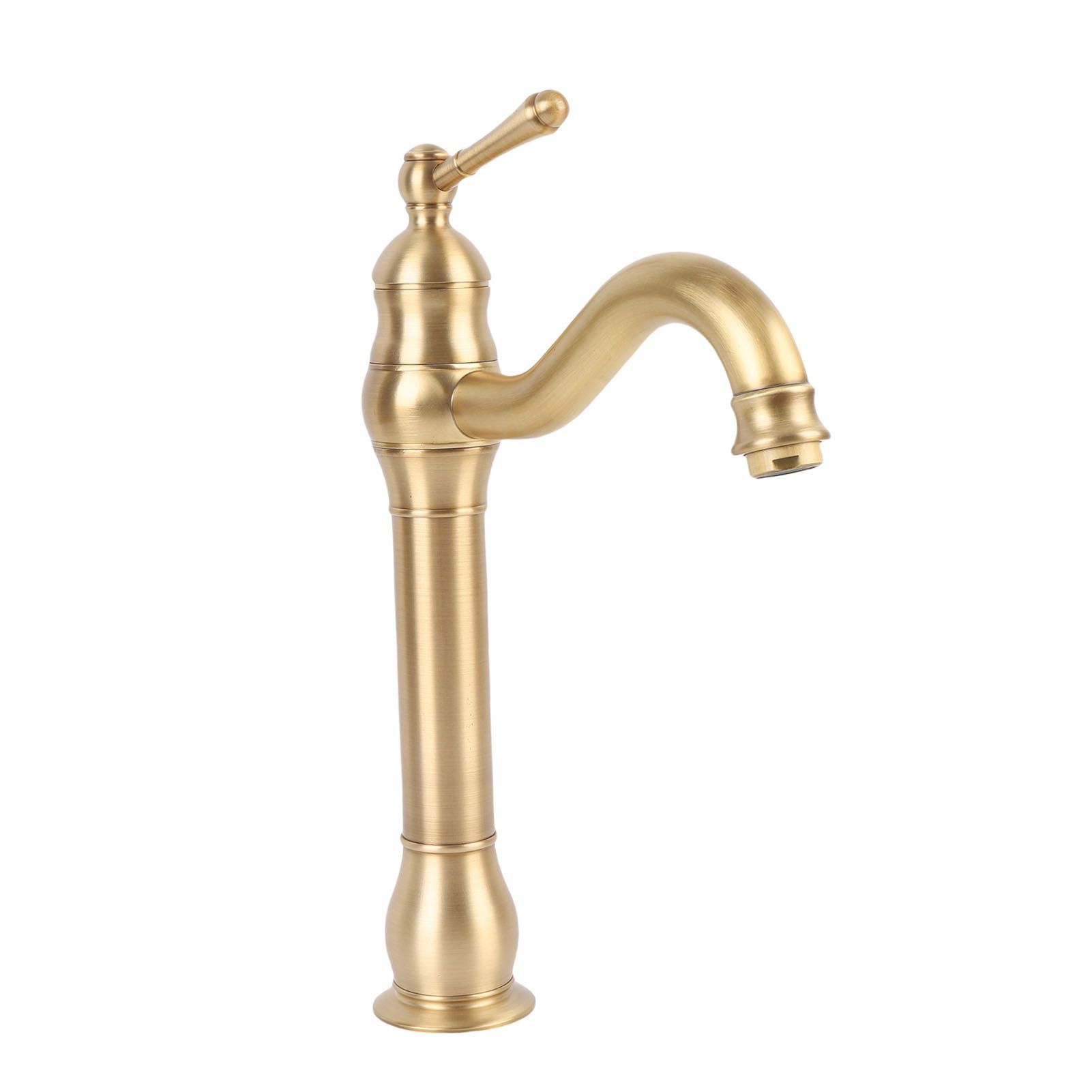 Single Handle Single Hole Vessel Sink Faucet Swivel Bathroom Faucet Hot and view 12