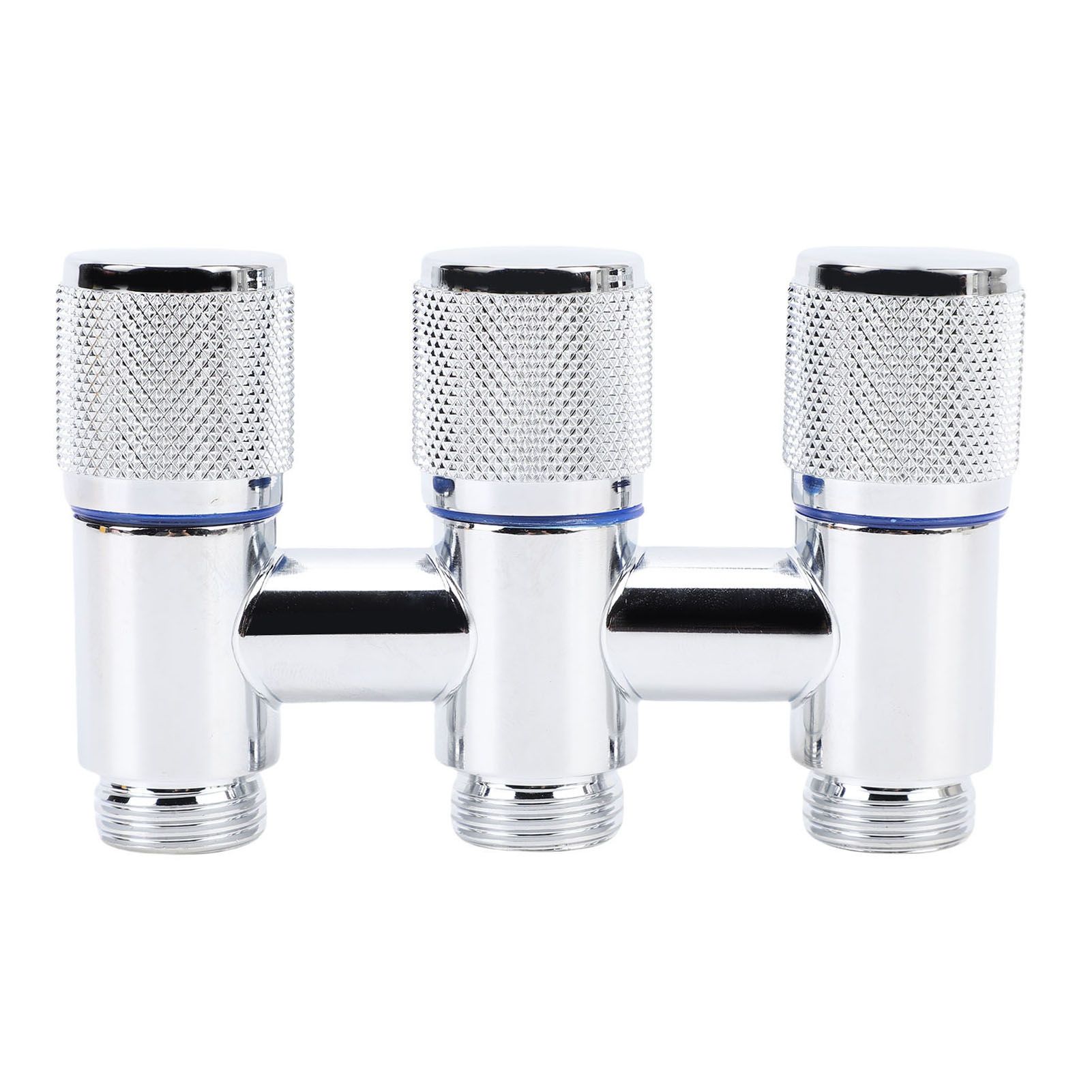 1 in 3 Out Faucet G1/2 Male Thread Stainless Steel 3 Way Water Splitter for