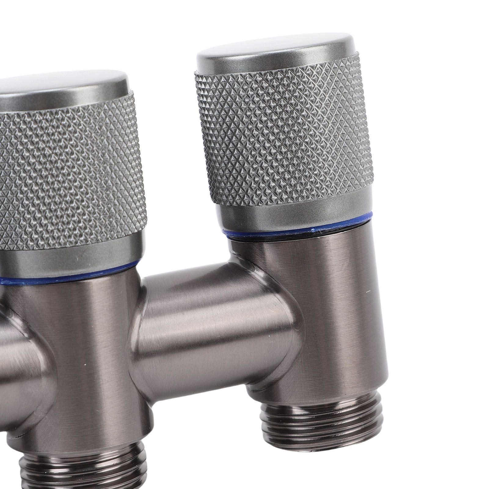 1 in 3 Out Faucet G1/2 Male Thread Stainless Steel 3 Way Water Splitter for view 2