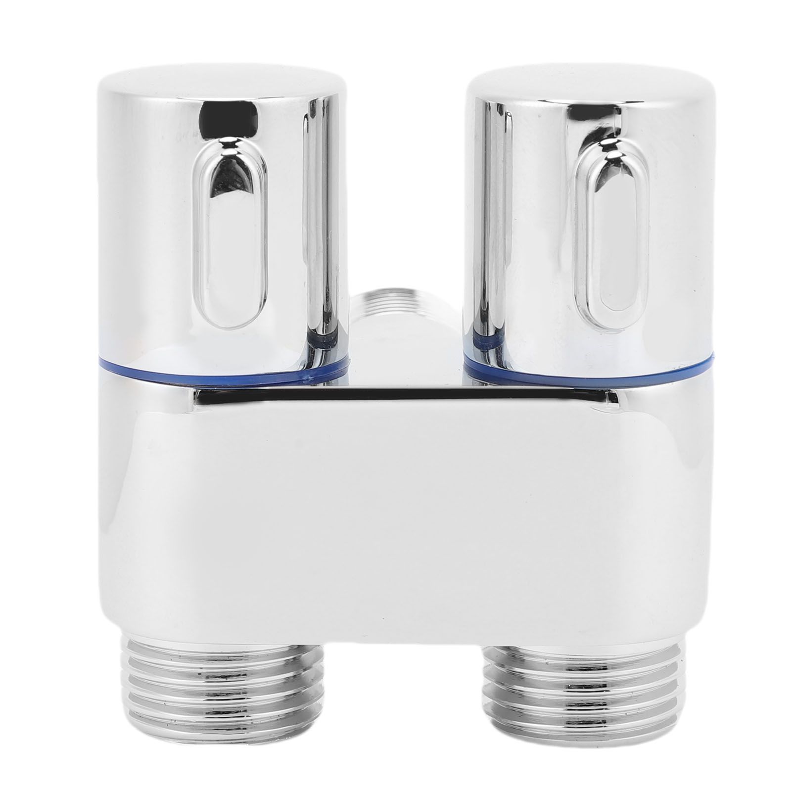 1 In 2 Out Angle Valve G1/2 Male Thread Double Control Metal Angle Valve for — image 1