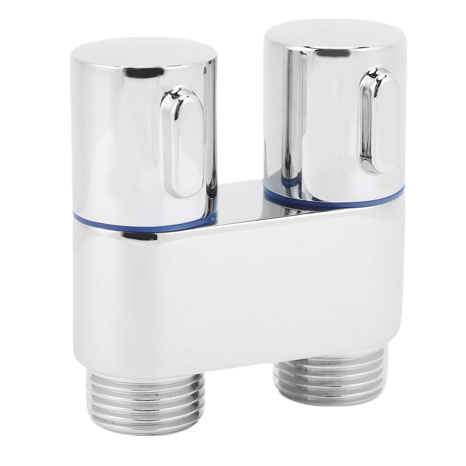 1 In 2 Out Angle Valve G1/2 Male Thread Double Control Metal Angle Valve for view 6
