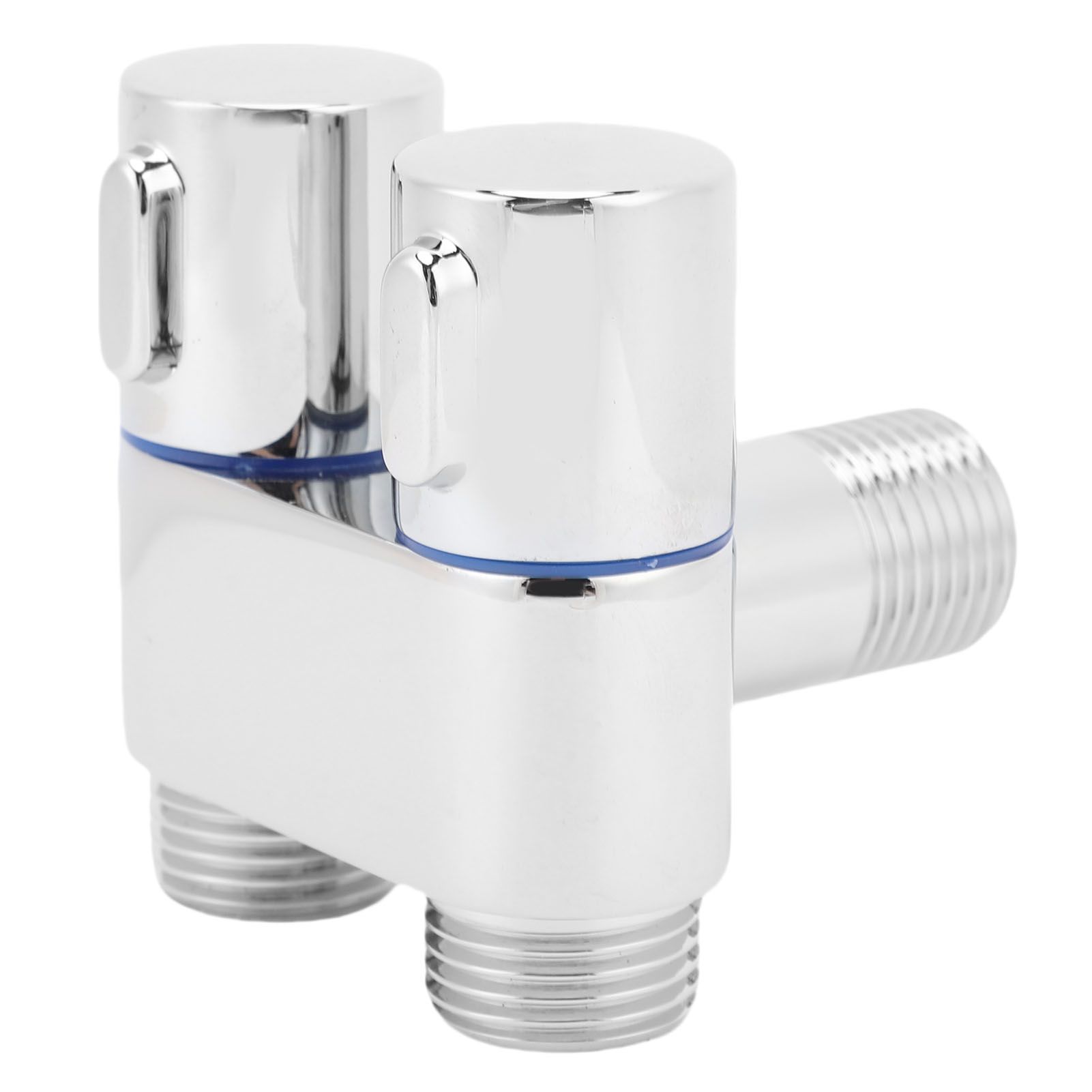 1 In 2 Out Angle Valve G1/2 Male Thread Double Control Metal Angle Valve for view 8