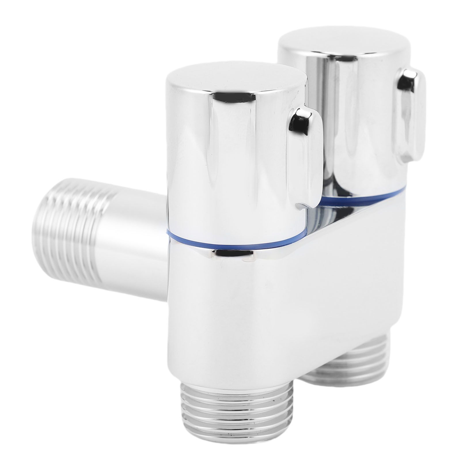 1 In 2 Out Angle Valve G1/2 Male Thread Double Control Metal Angle Valve for view 9
