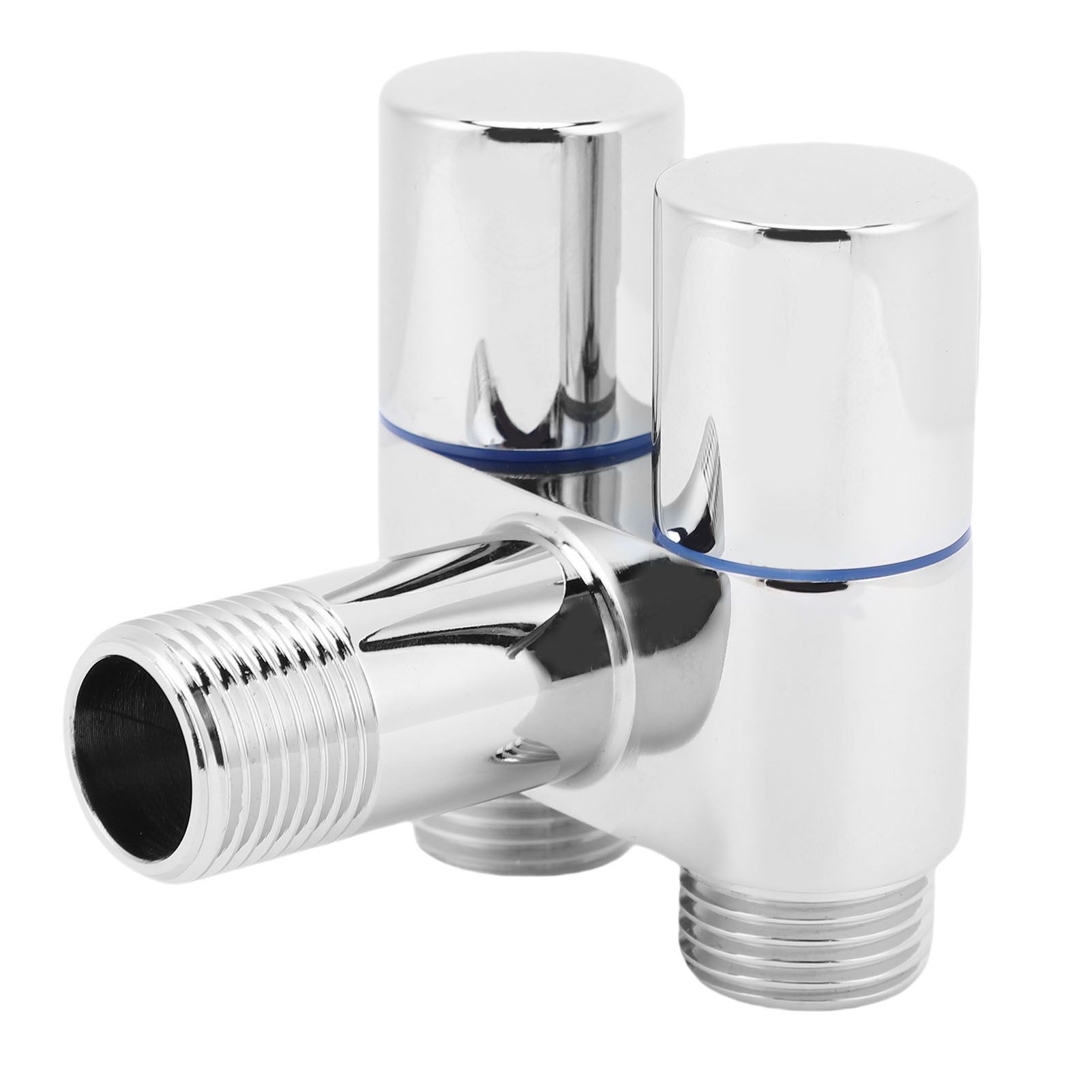 1 In 2 Out Angle Valve G1/2 Male Thread Double Control Metal Angle Valve for view 10
