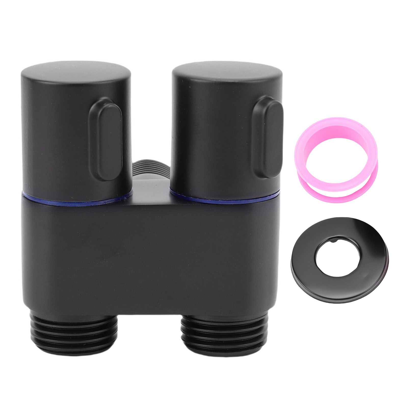 1 In 2 Out Angle Valve G1/2 Male Thread Double Control Metal Angle Valve for view 3