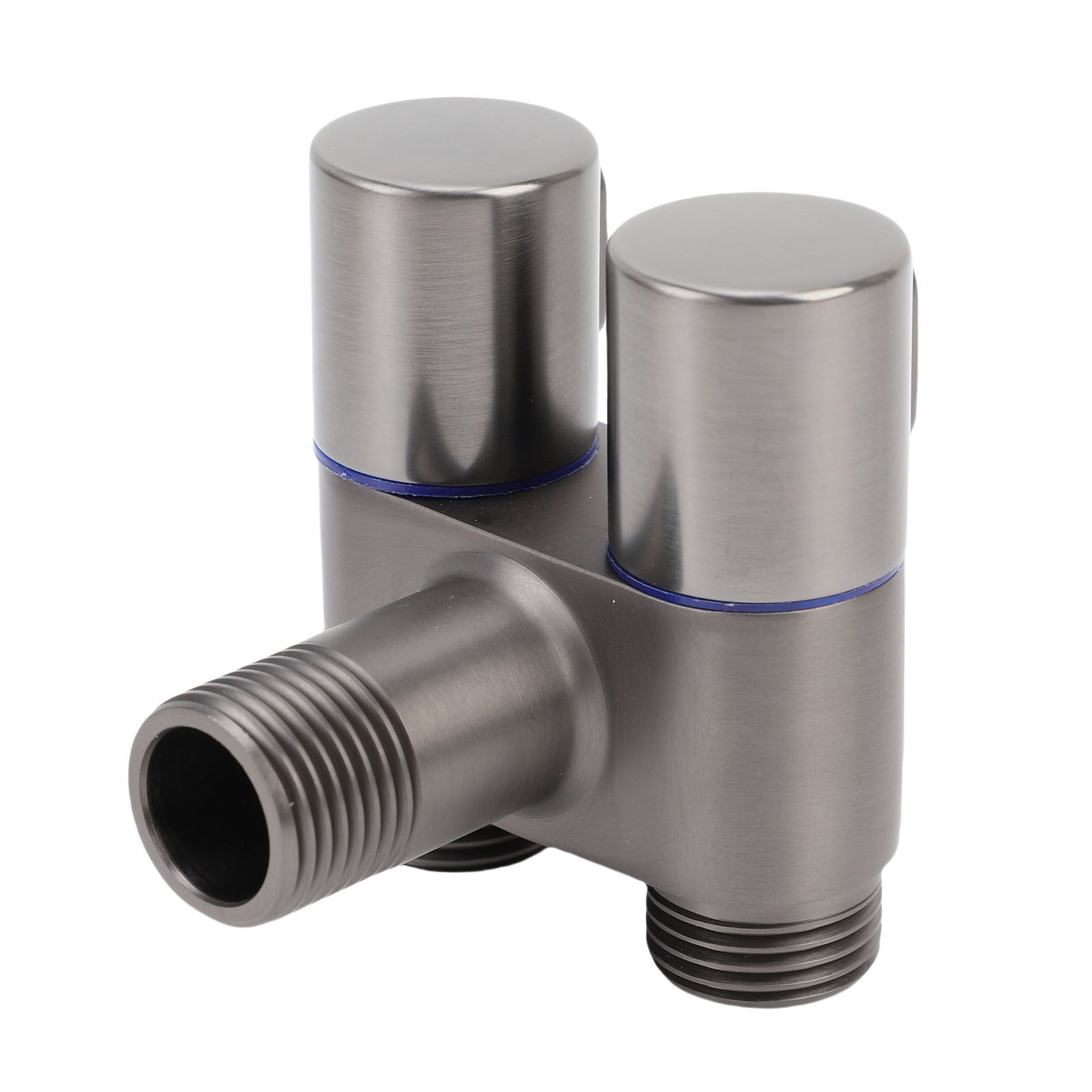 1 In 2 Out Angle Valve G1/2 Male Thread Double Control Metal Angle Valve for view 8