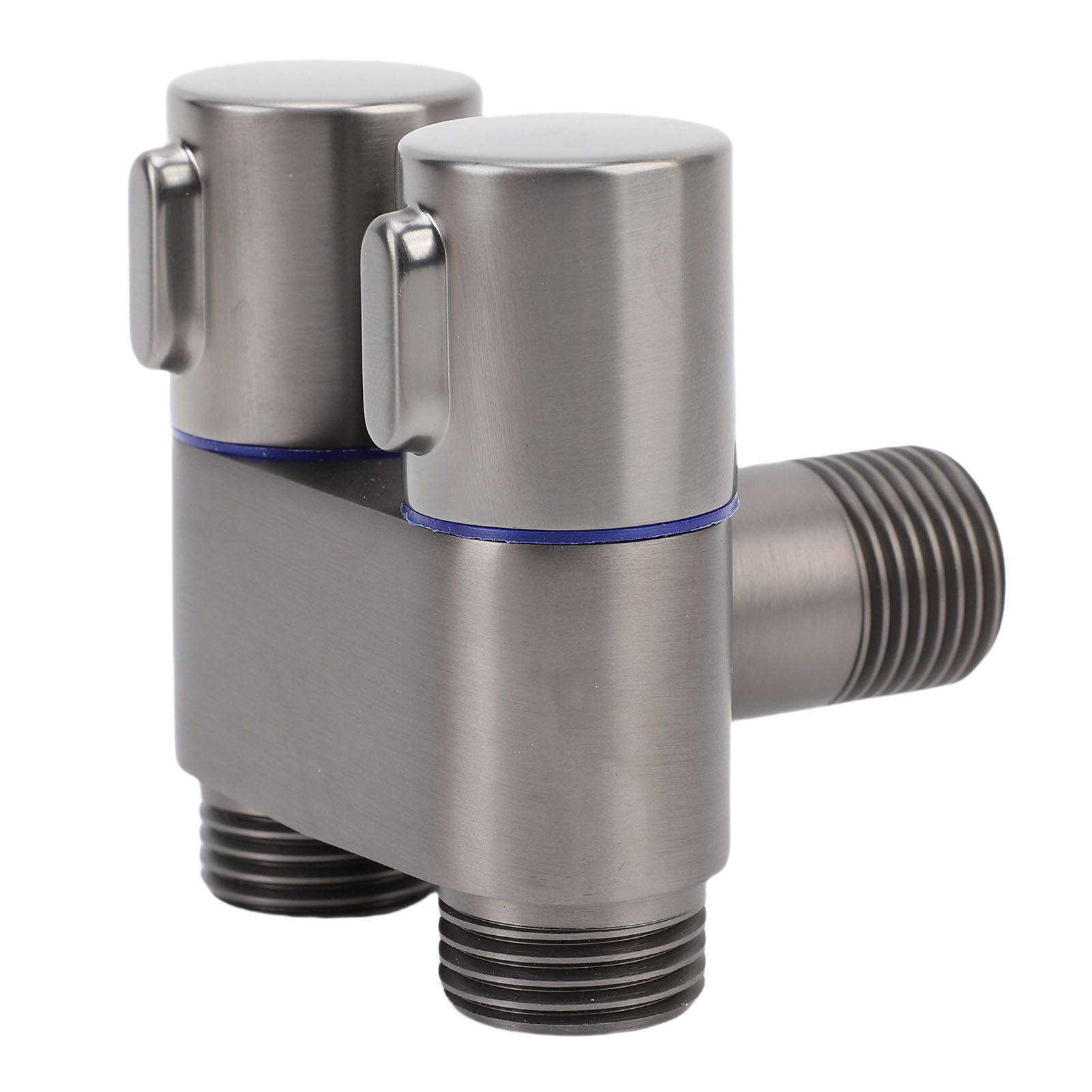 1 In 2 Out Angle Valve G1/2 Male Thread Double Control Metal Angle Valve for view 9