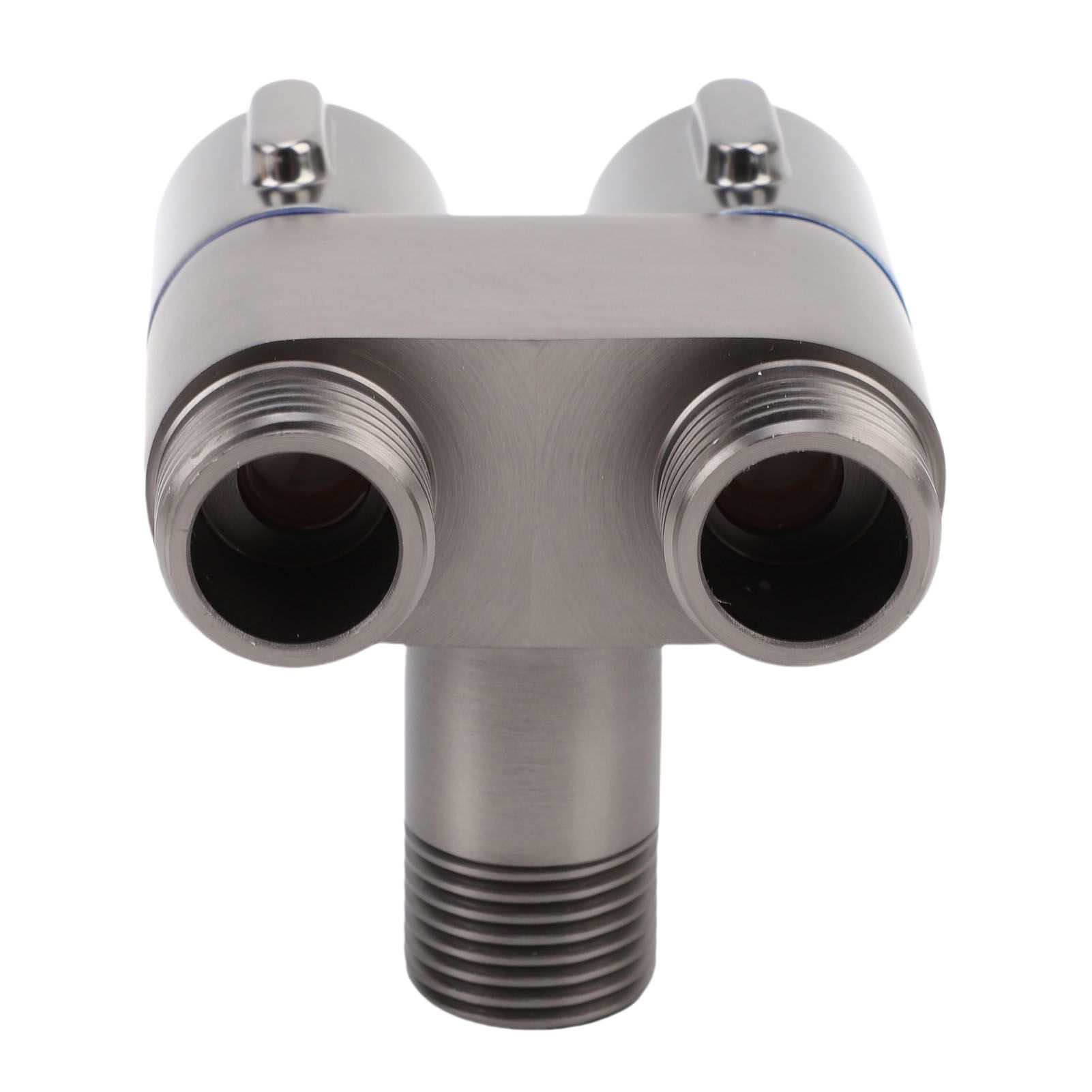 1 In 2 Out Angle Valve G1/2 Male Thread Double Control Metal Angle Valve for view 11