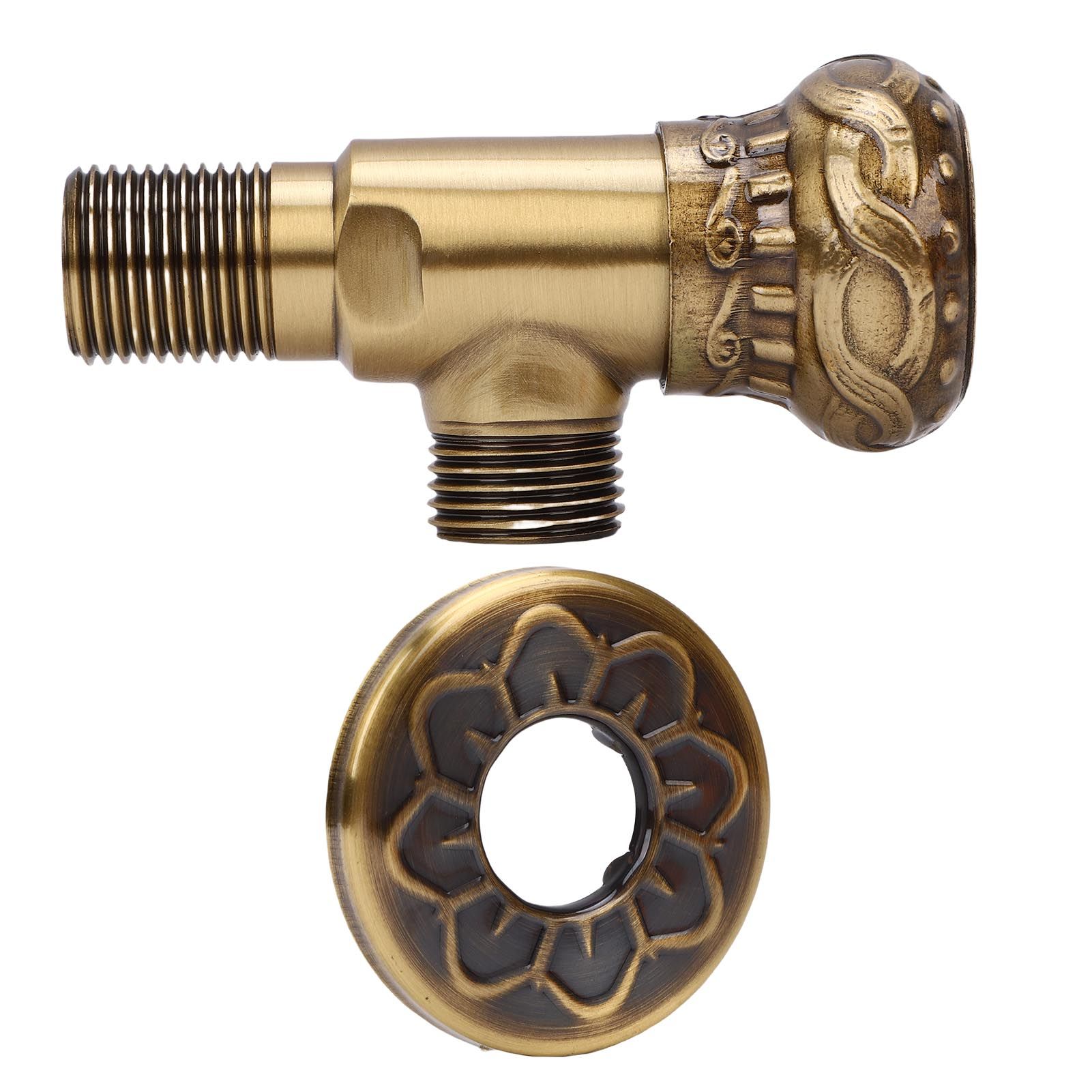 Angle Stop Valve G1/2 Pressure Proof Copper Cold Hot Water Angle Water Stop view 3