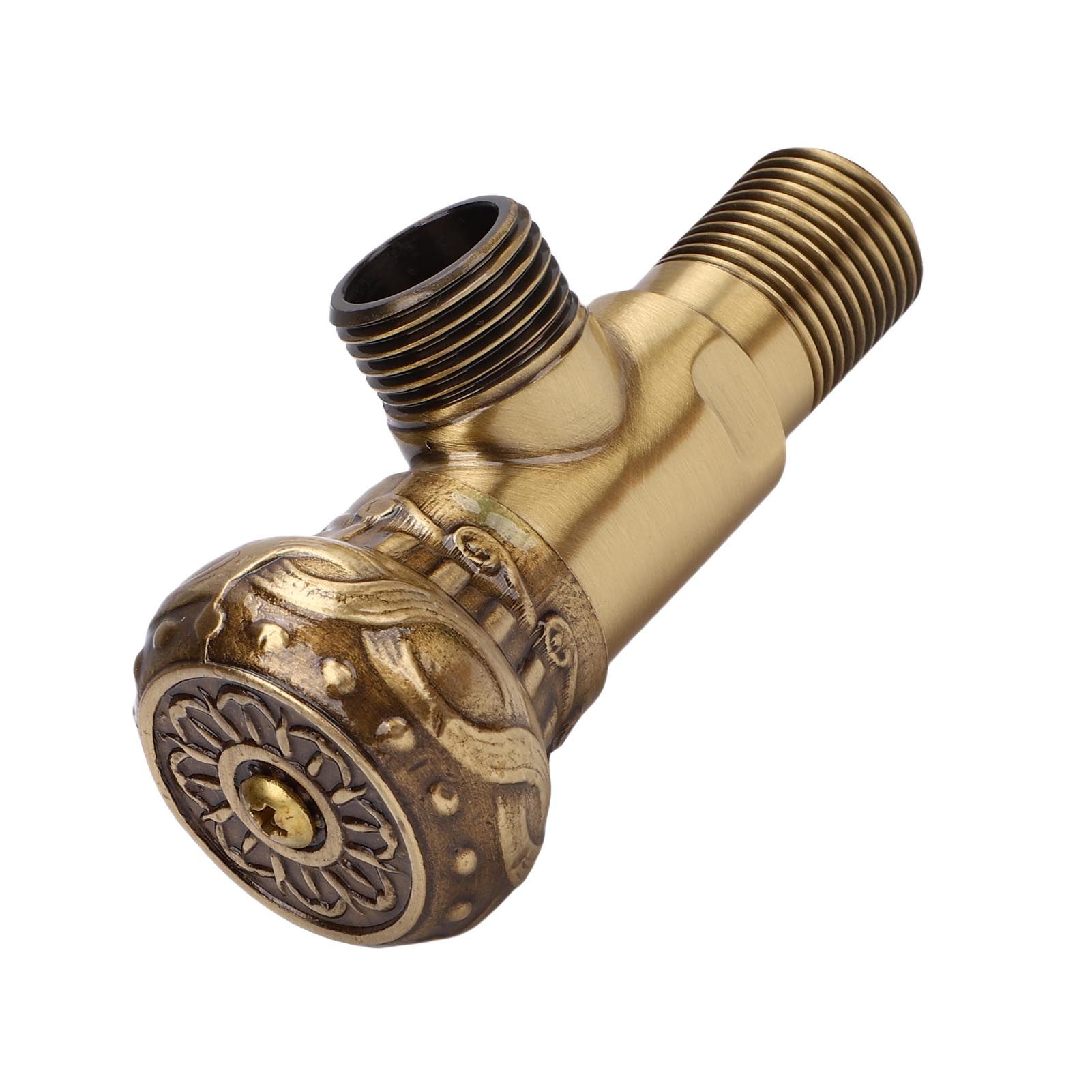 Angle Stop Valve G1/2 Pressure Proof Copper Cold Hot Water Angle Water Stop view 4