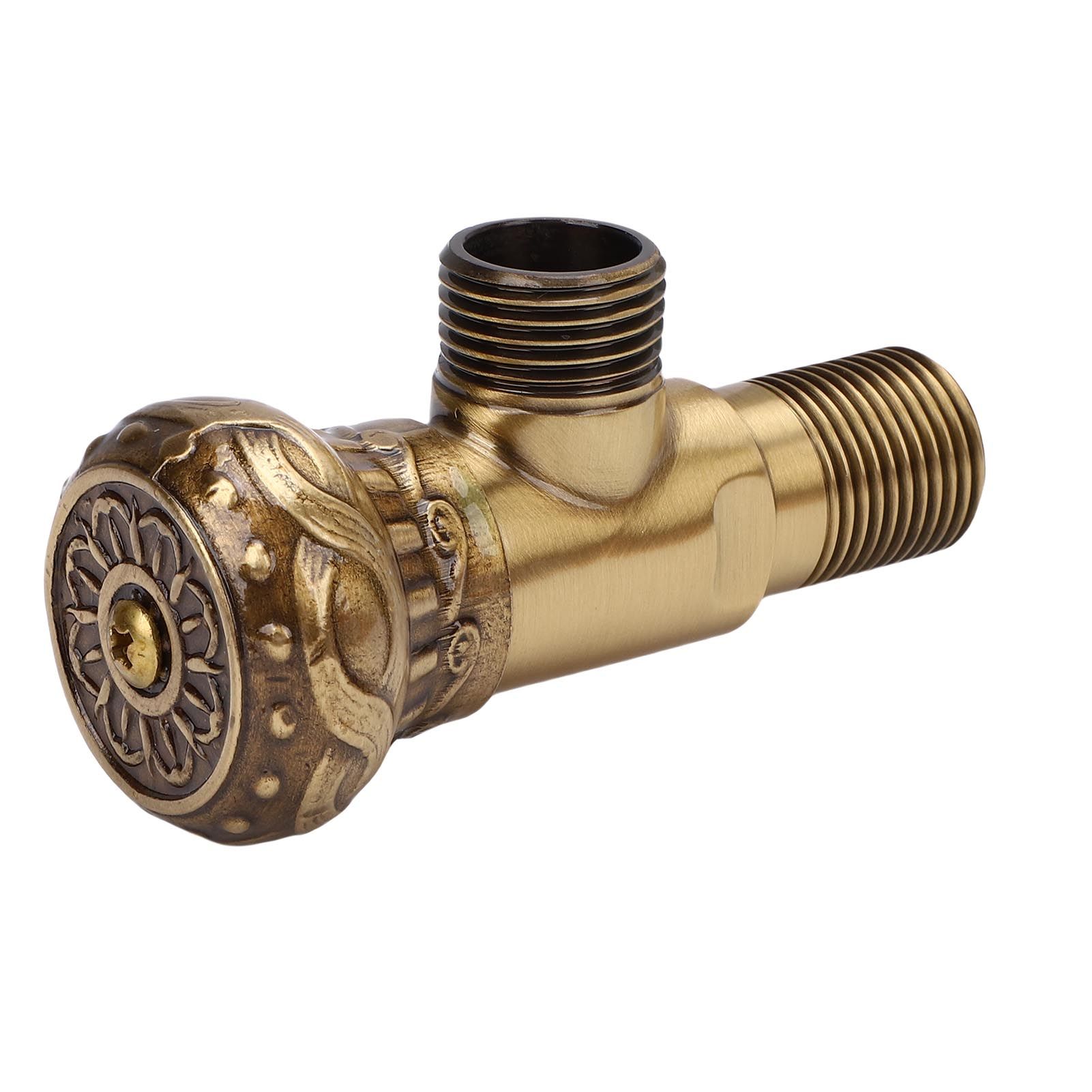 Angle Stop Valve G1/2 Pressure Proof Copper Cold Hot Water Angle Water Stop view 6