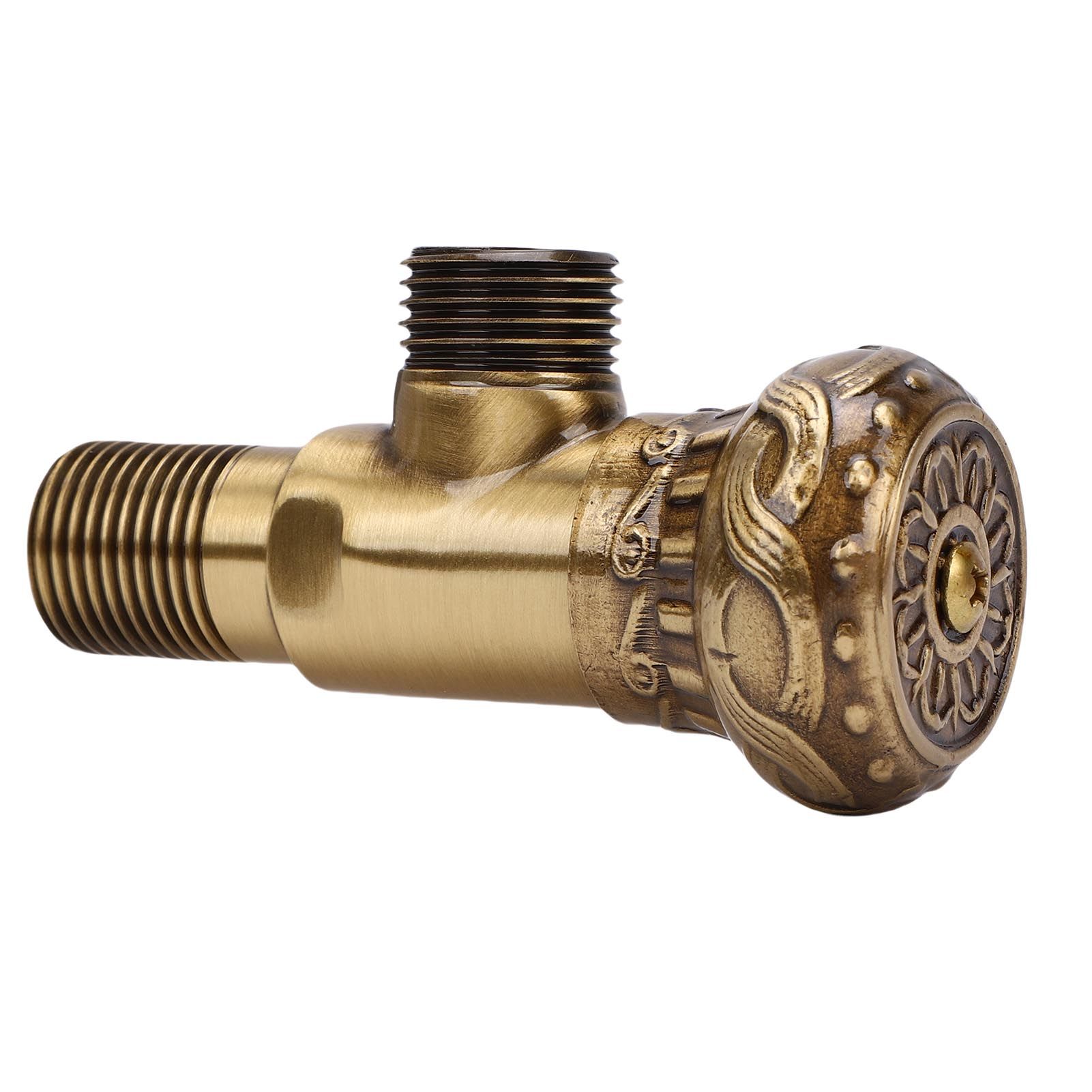 Angle Stop Valve G1/2 Pressure Proof Copper Cold Hot Water Angle Water Stop view 8
