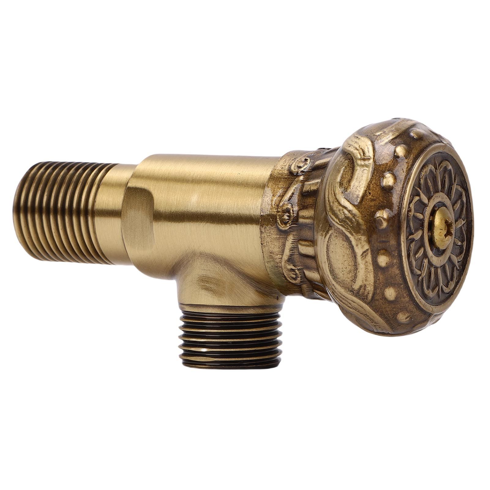 Angle Stop Valve G1/2 Pressure Proof Copper Cold Hot Water Angle Water Stop view 10