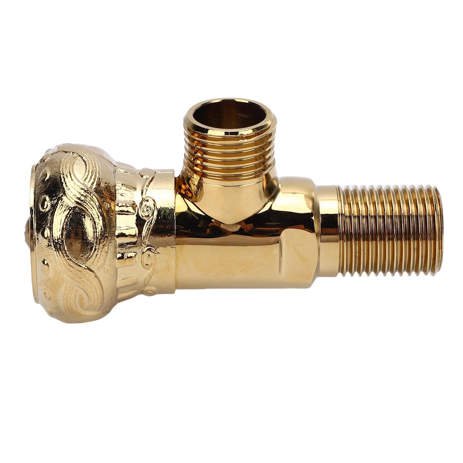 Angle Stop Valve G1/2 Pressure Proof Copper Cold Hot Water Angle Water Stop view 8